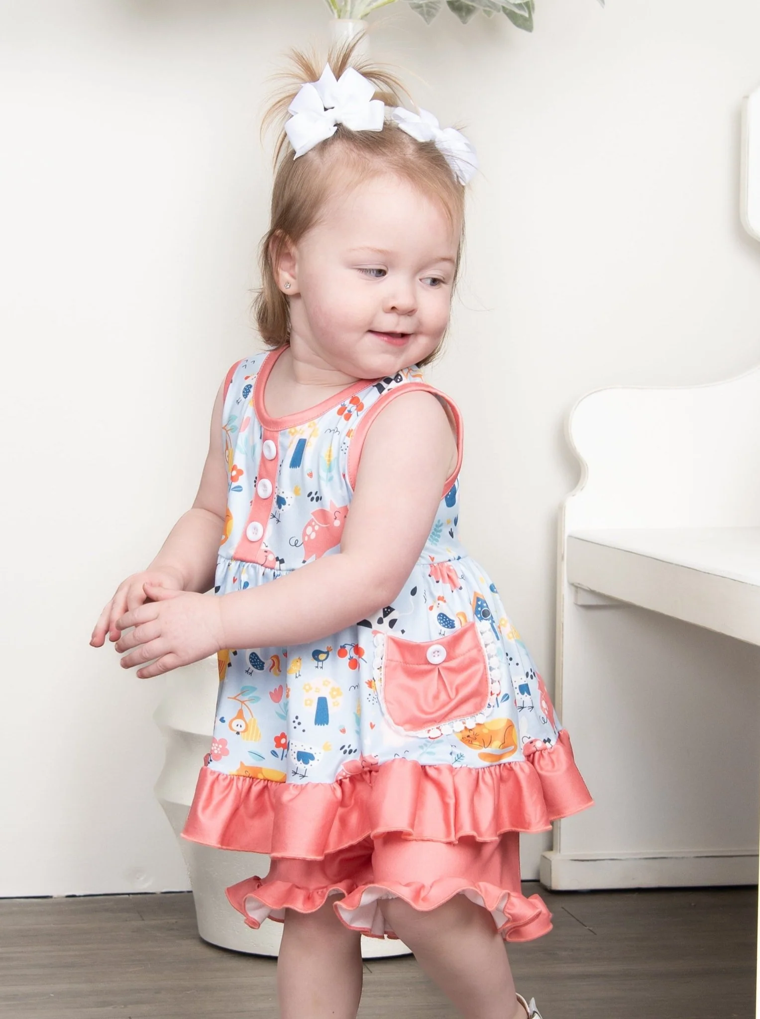 Coral Farm Ruffle Outfit - Image 5