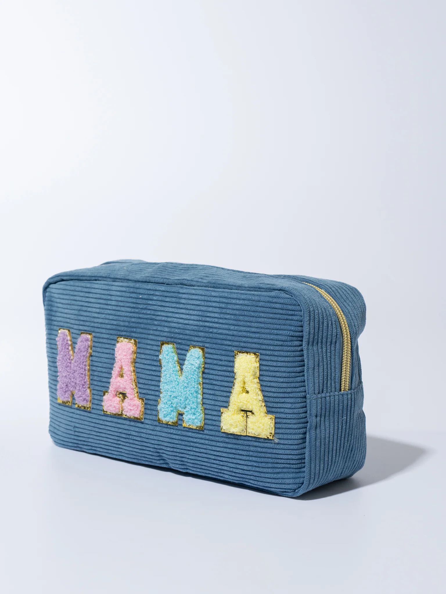 Corduroy Patch Zippered Pouch - Image 10