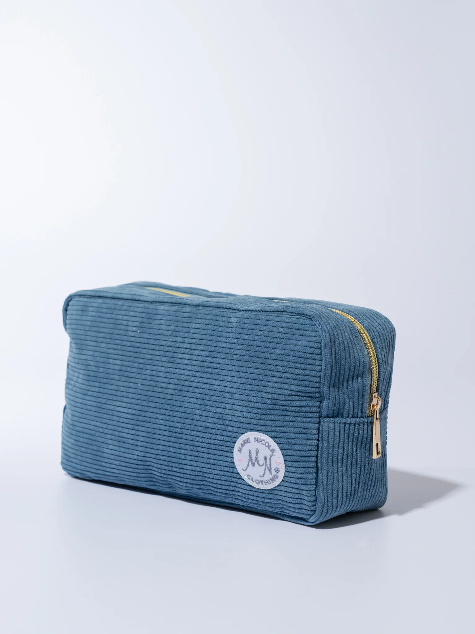 Corduroy Patch Zippered Pouch - Image 11