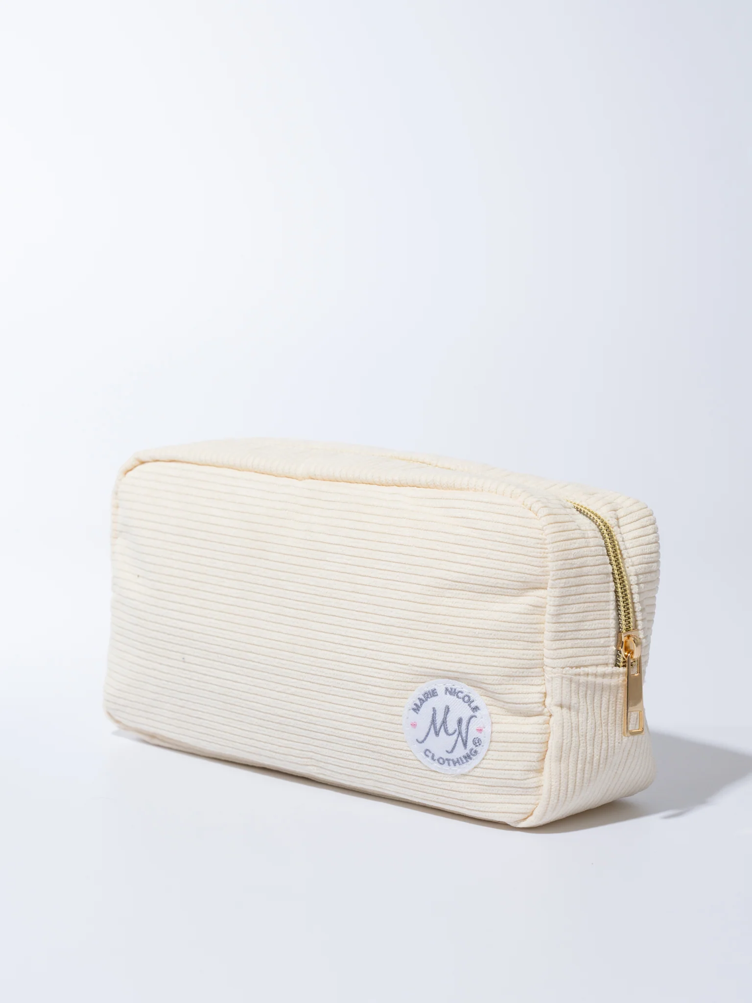 Corduroy Patch Zippered Pouch - Image 5