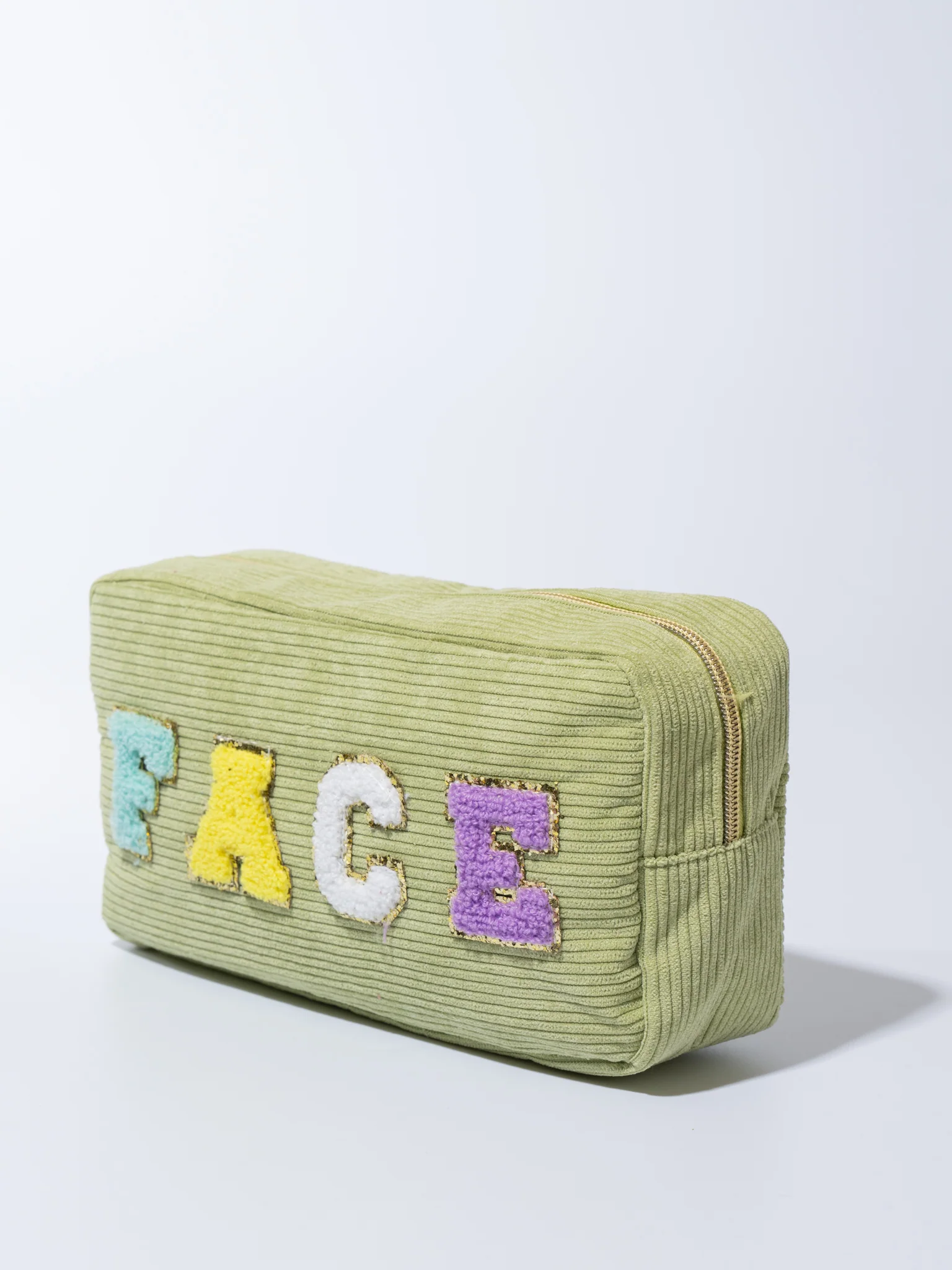 Corduroy Patch Zippered Pouch - Image 6