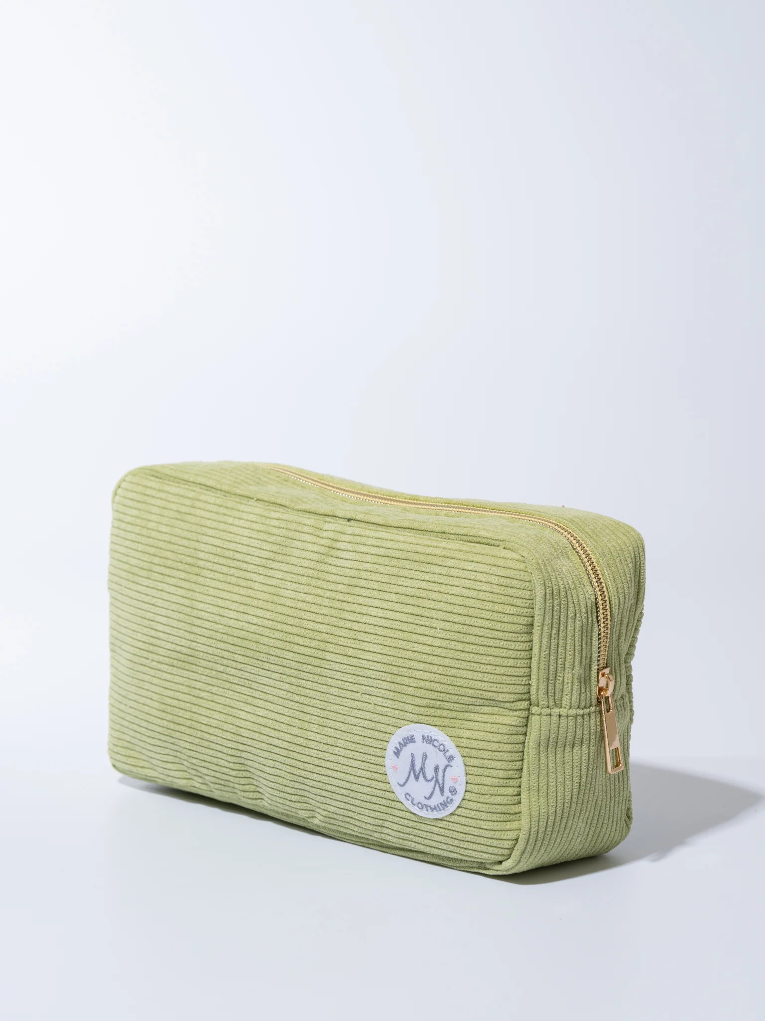 Corduroy Patch Zippered Pouch - Image 7