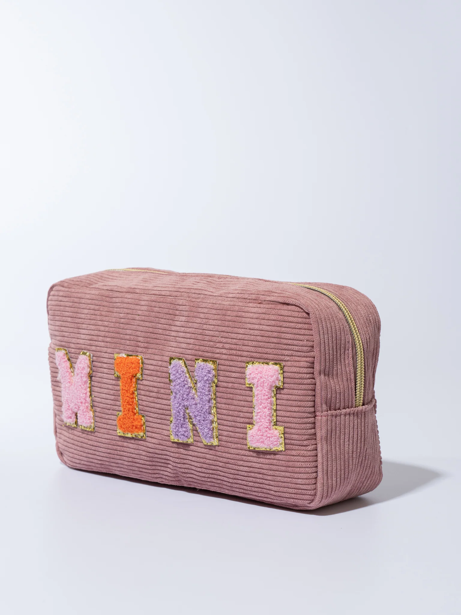 Corduroy Patch Zippered Pouch - Image 8