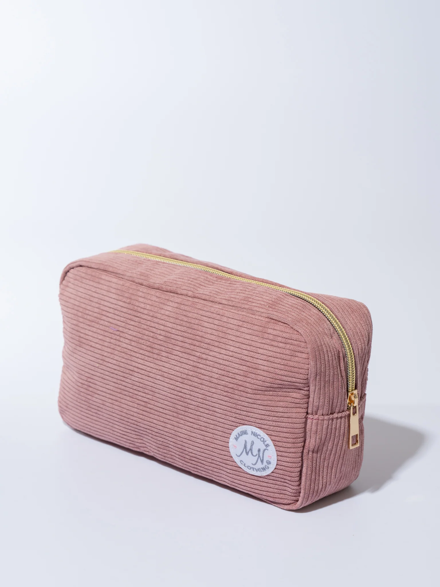 Corduroy Patch Zippered Pouch - Image 9