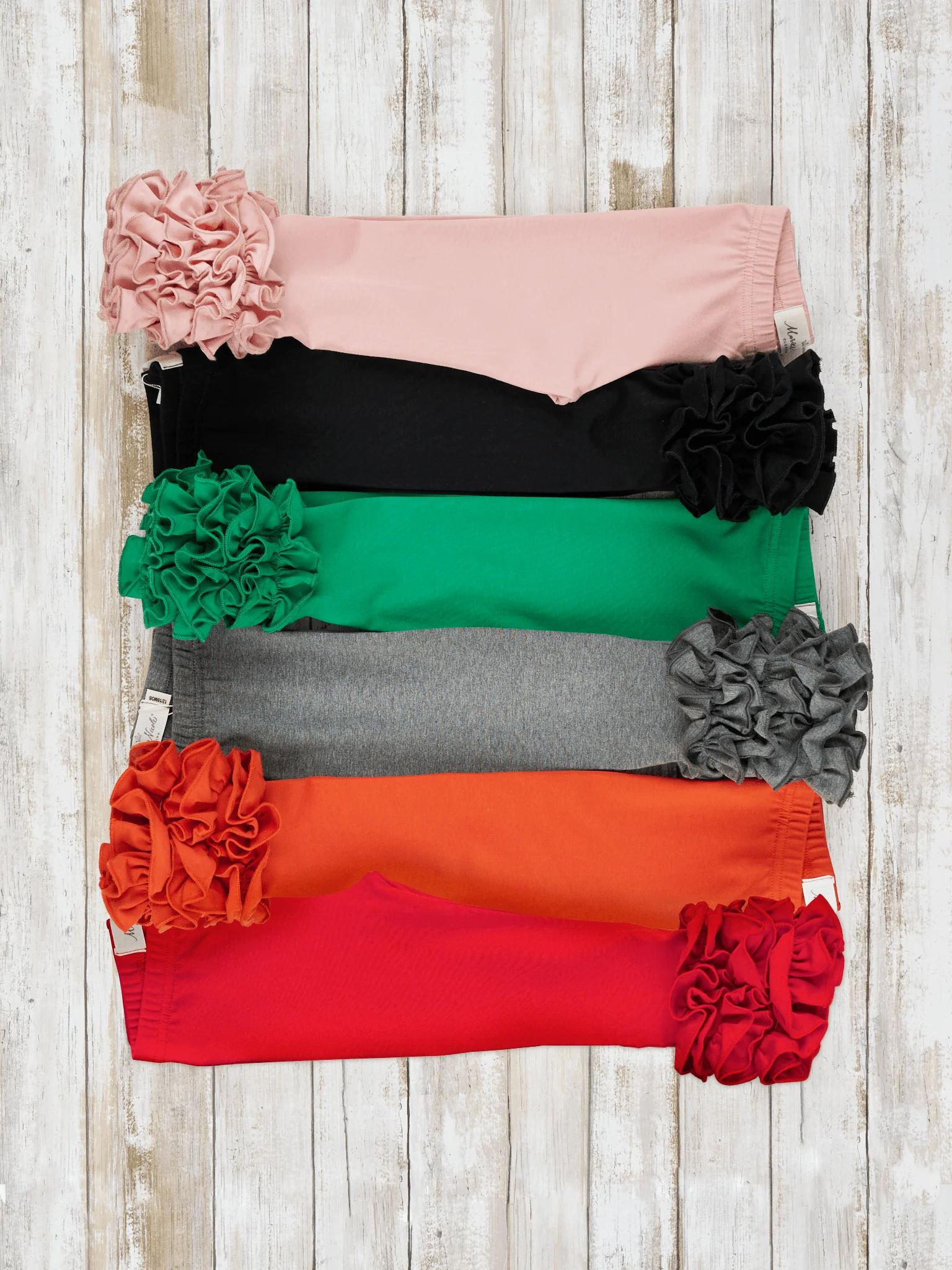 Cotton Icing Ruffle Leggings - Heather Dark Grey - Image 2