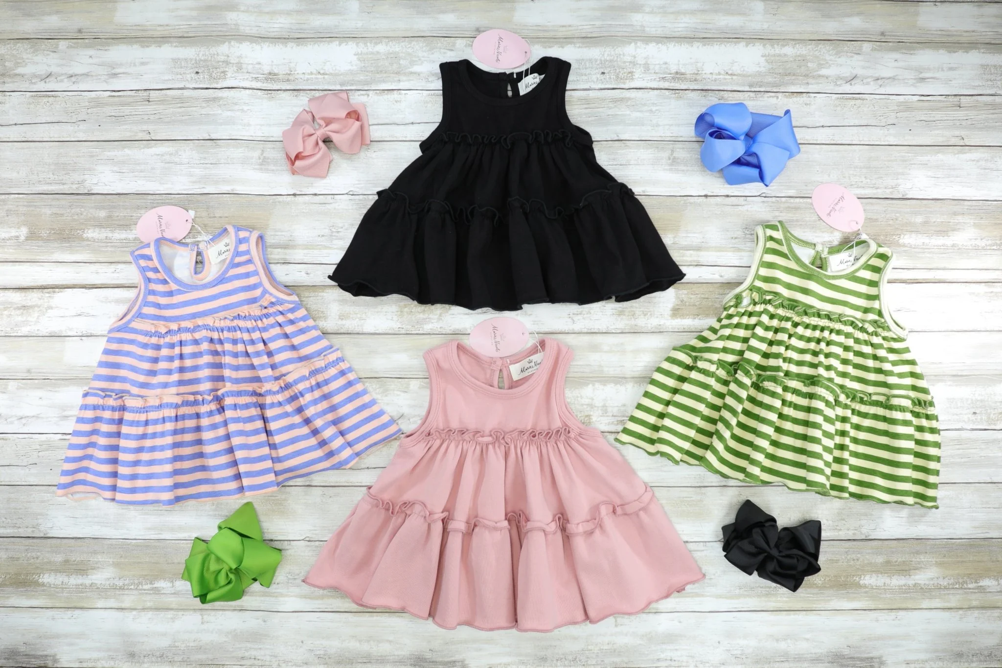 Cotton Swing Ruffle Tank - Black - Image 6