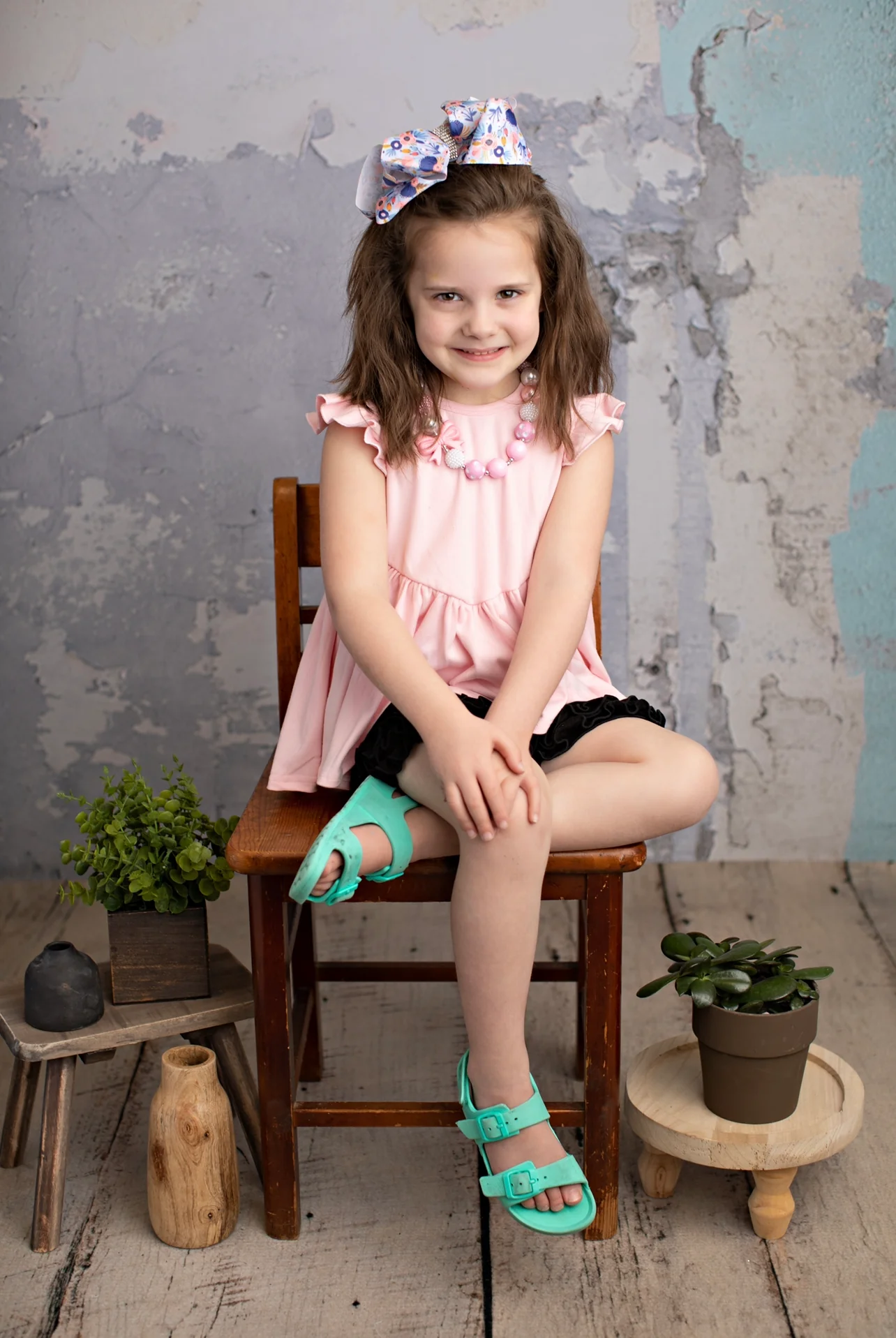 Cotton Hi-Lo Ruffle Top - Icy Pink - Image 8
