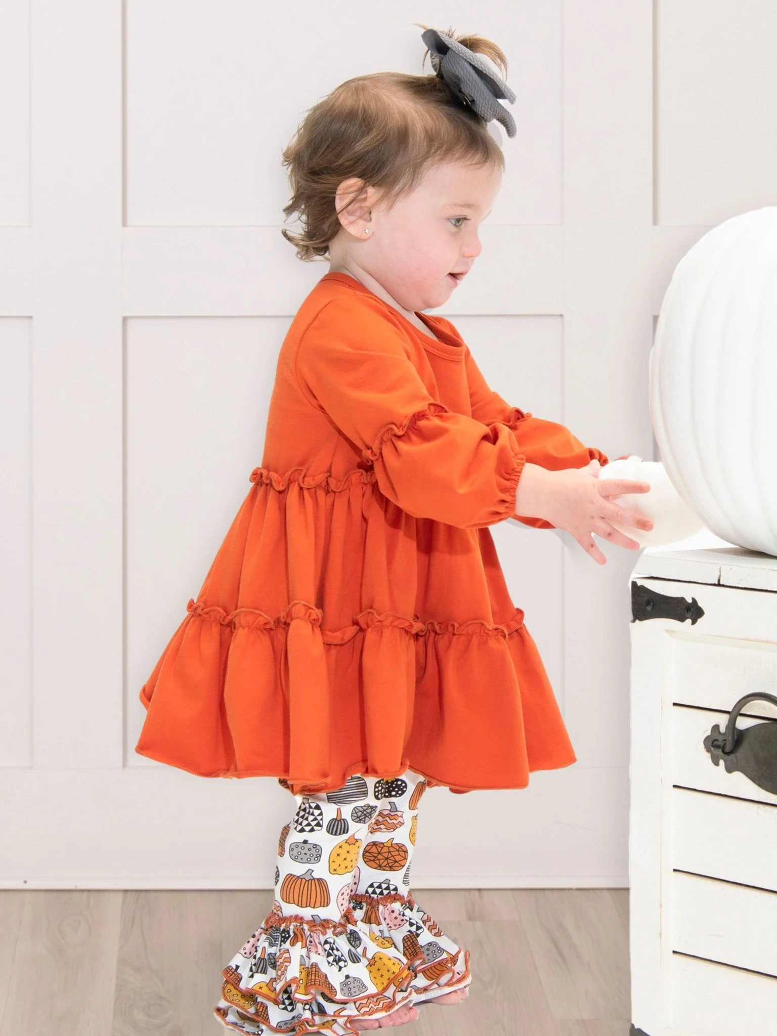 Cotton Ruffle Tunic - Pumpkin Spice