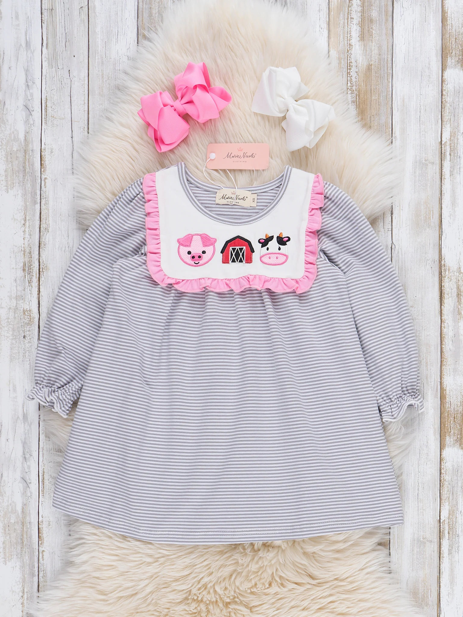 Country Critters Embroidered Dress