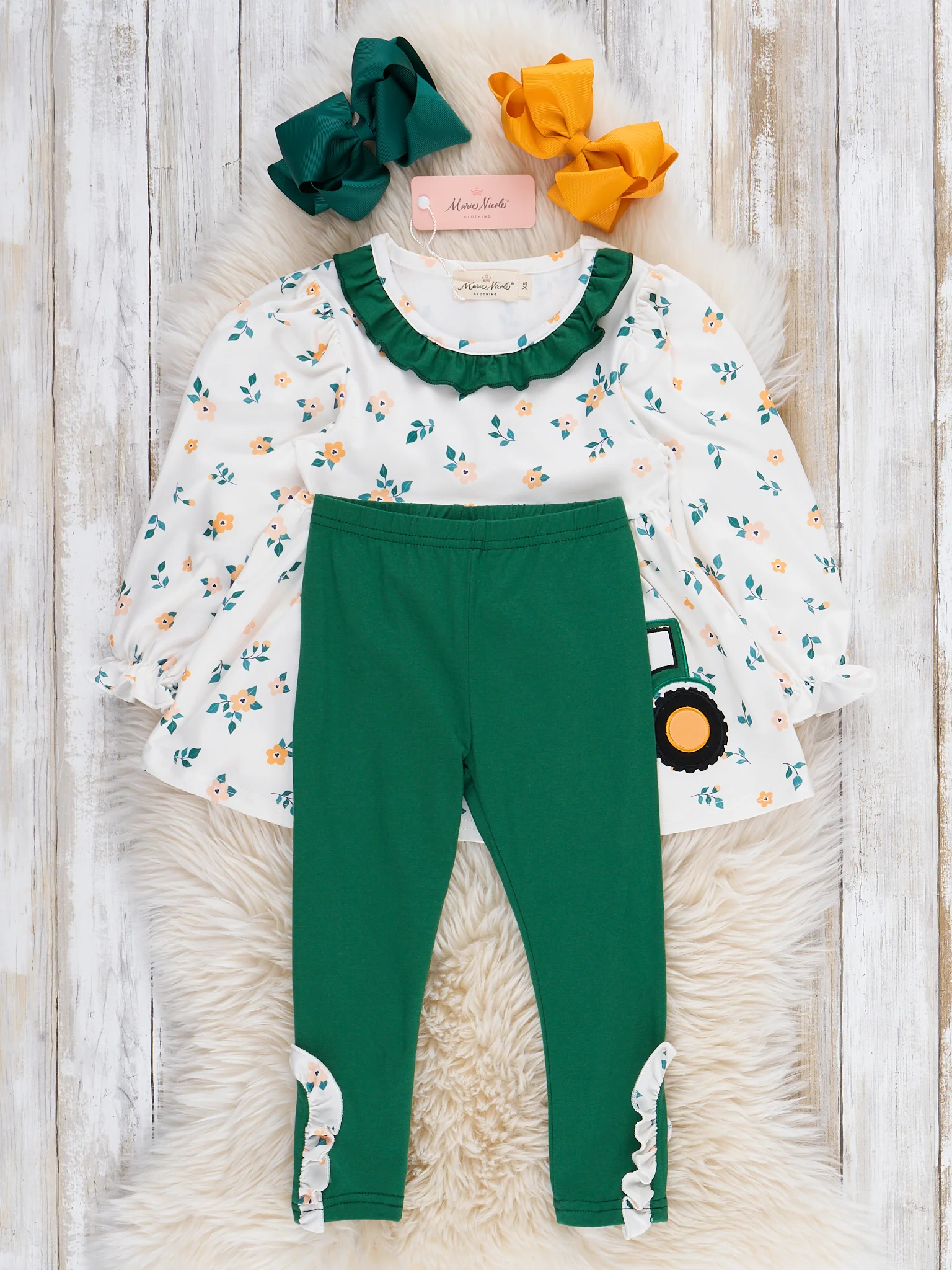 Country Ride Tractor Embroidered Outfit - Image 3