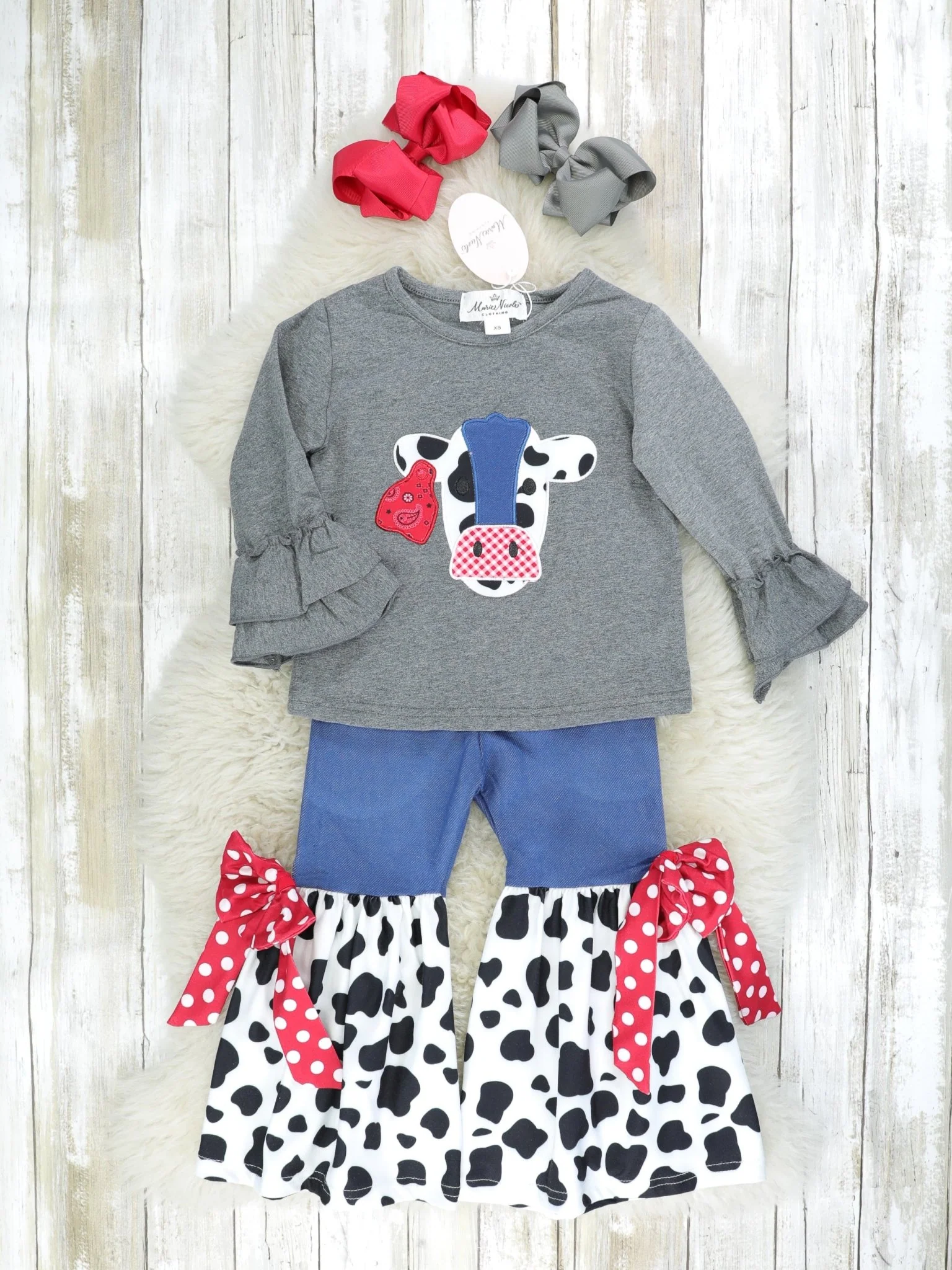 Cow Denim Outfit