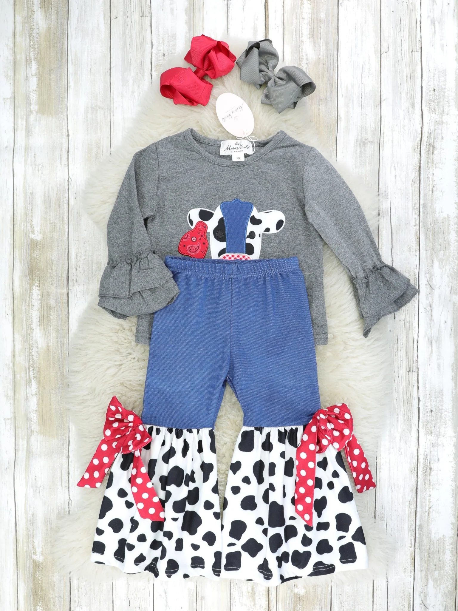 Cow Denim Outfit - Image 2