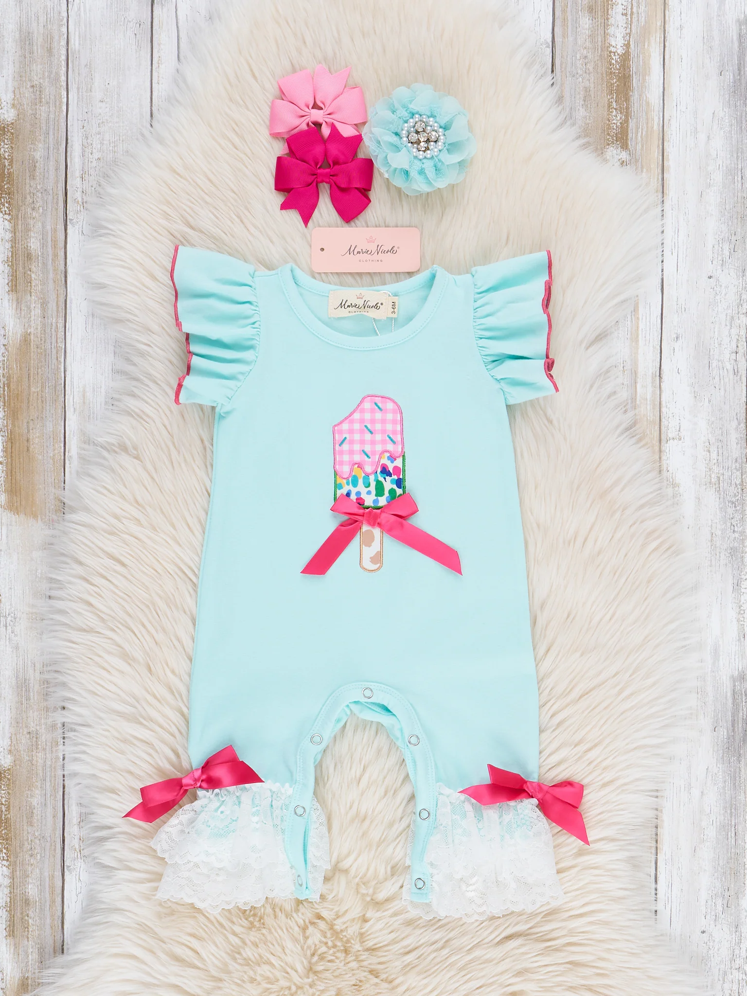Cowgirl Popsicle Ruffle Romper