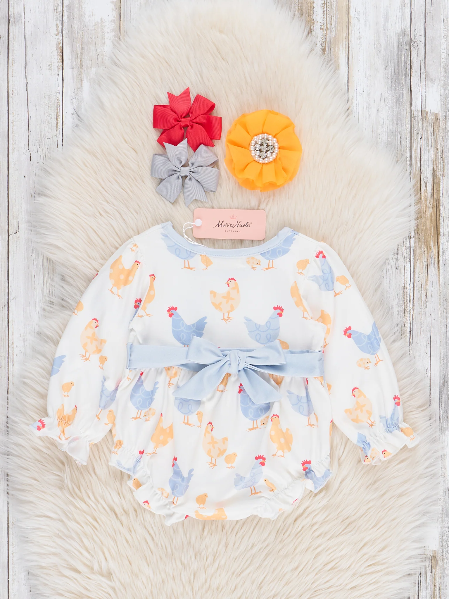 Cozy Little Chick Bubble Romper - Image 2