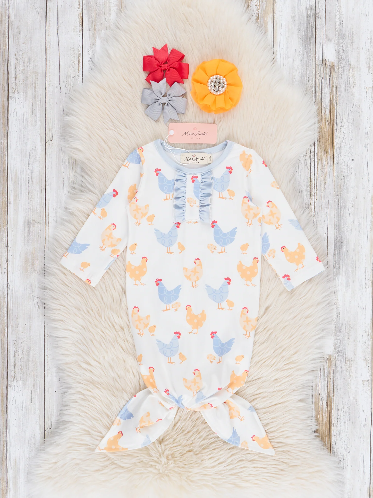 Cozy Little Chick Knot Gown