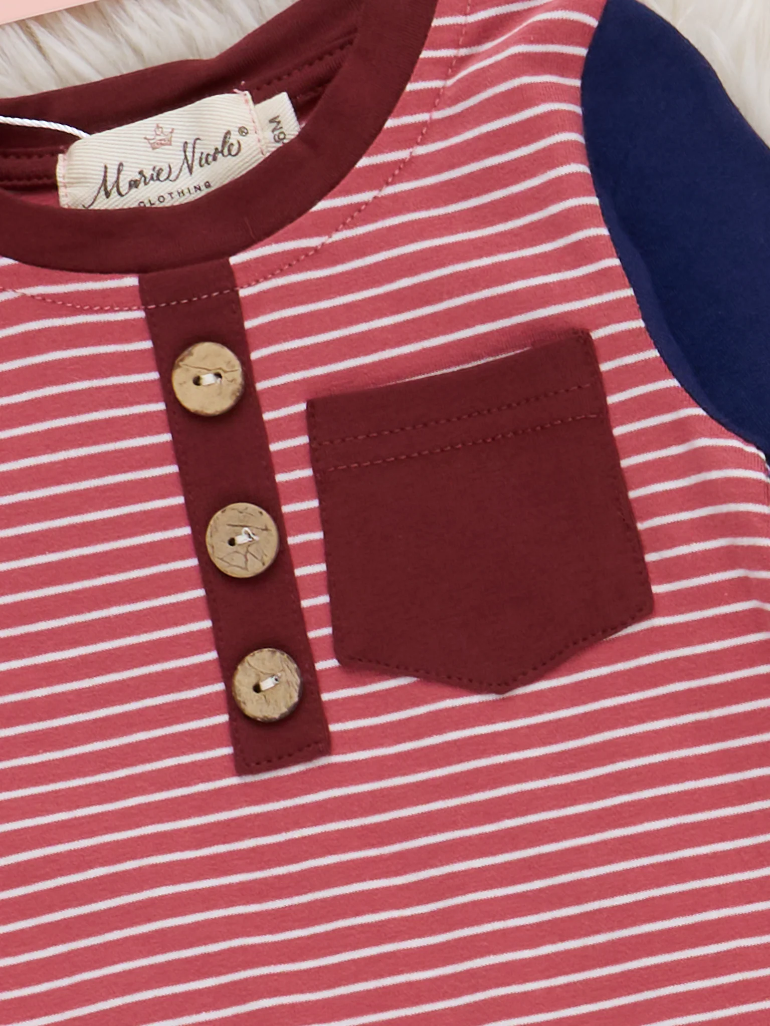 Cozy Red & Blue Shirt - Image 2