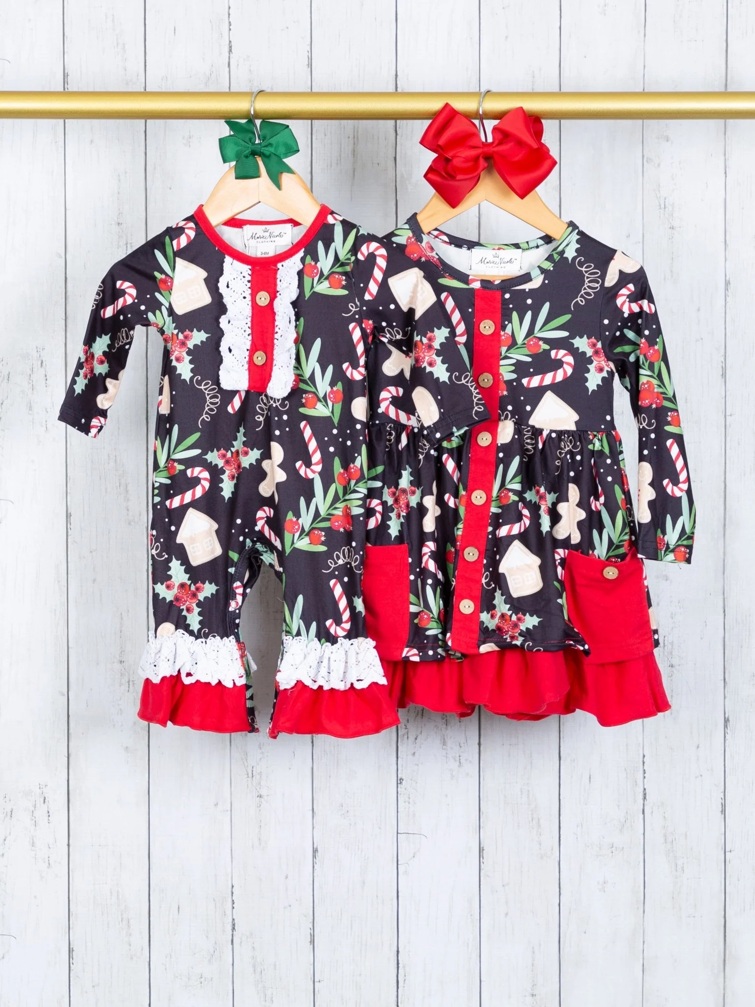 Cranberry Gingerbread Ruffle Pocket Dress - Image 2