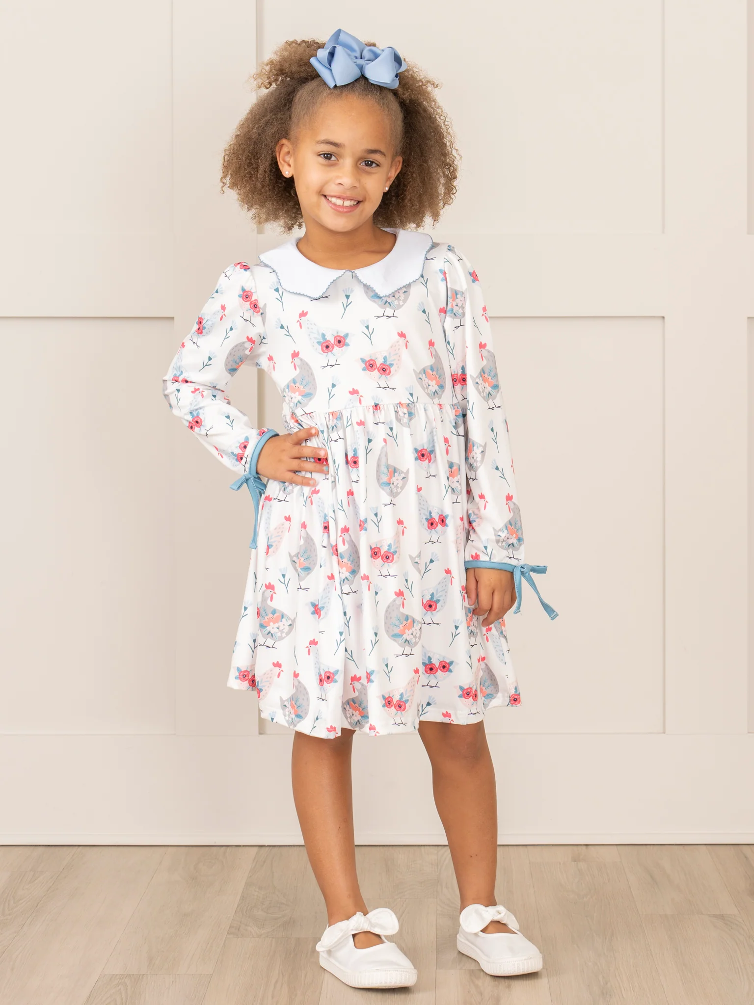 Cream Chicken Garden Dress - Image 3