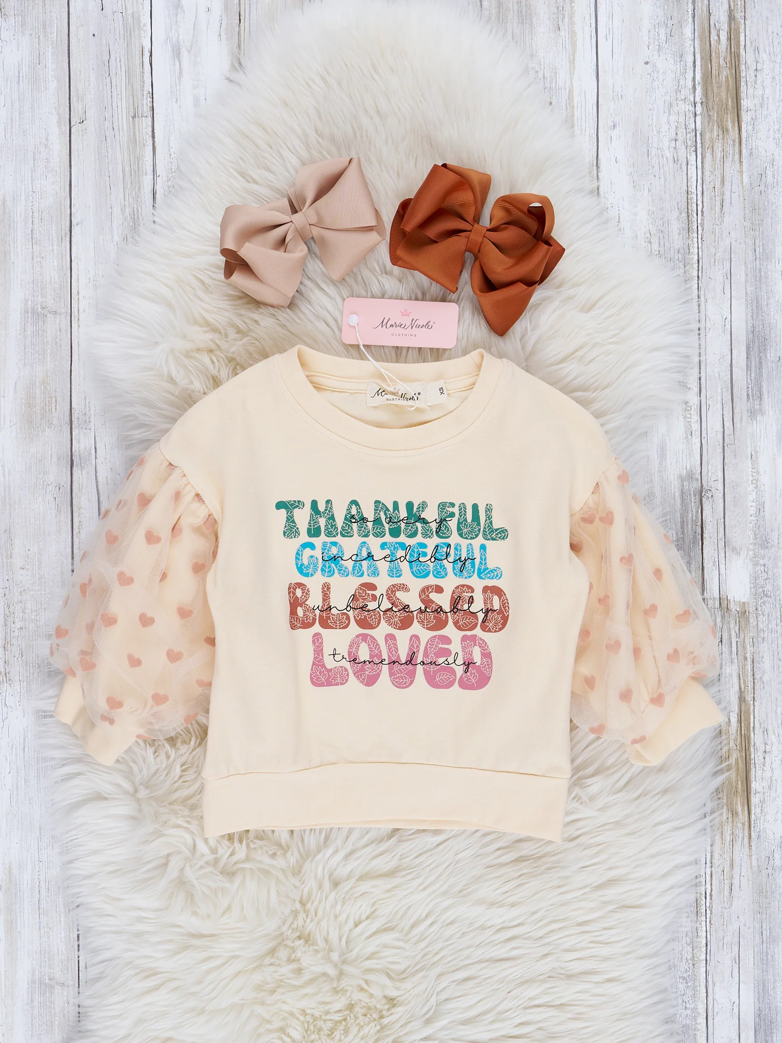 Cream & Sepia "Thankful" Suede Skirt Outfit - Image 3