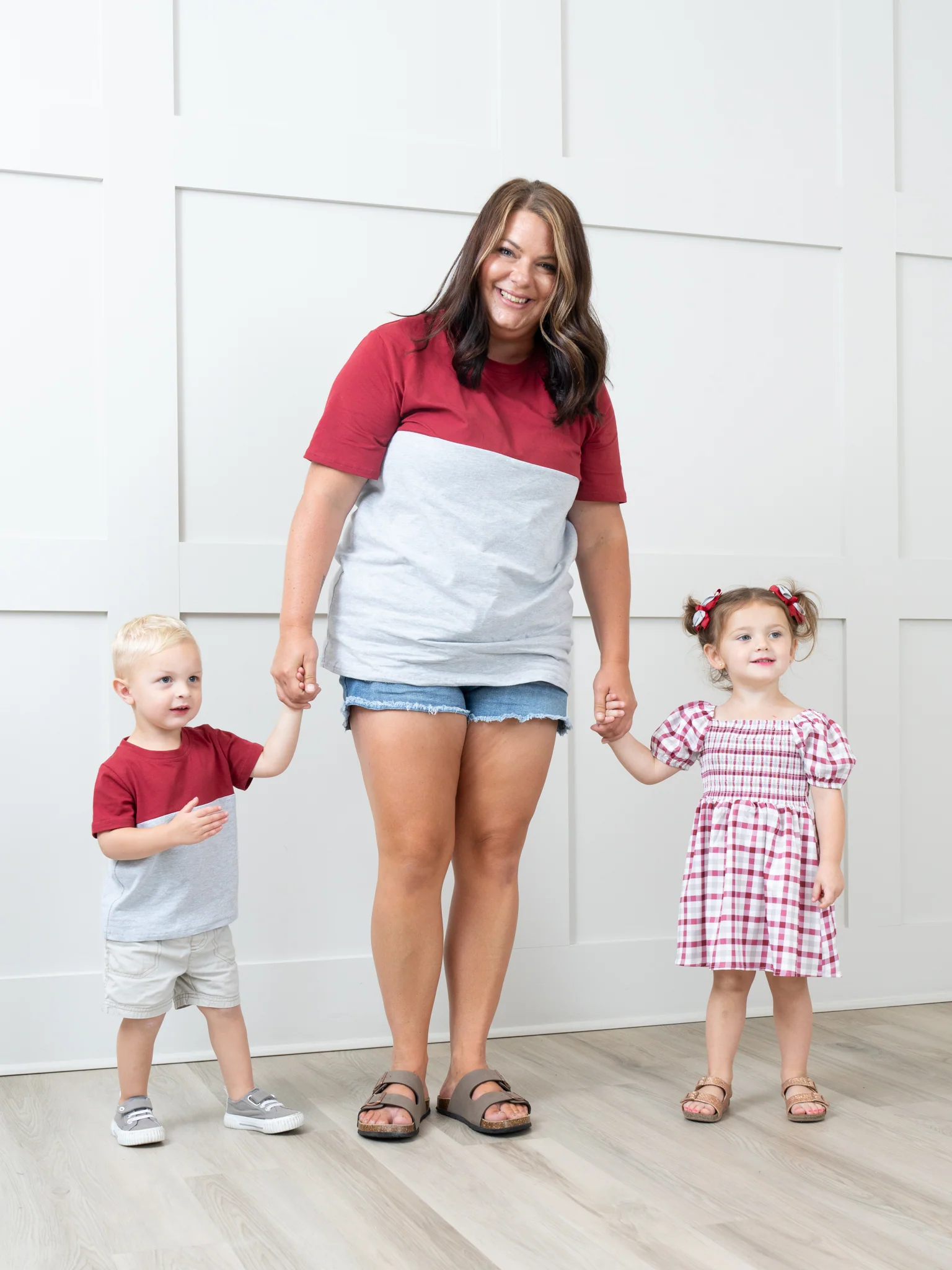 Crimson & Grey Smocked Plaid Dress - Image 2