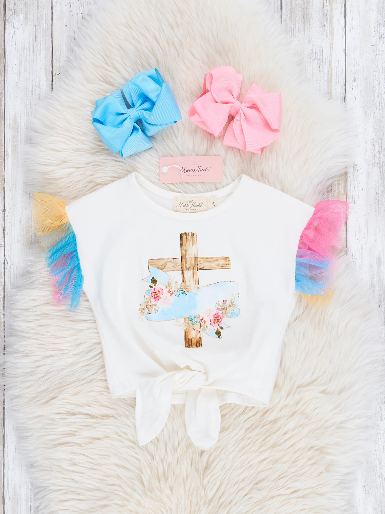 Cross Tie Tank & Tulle Skirt Outfit - Image 3