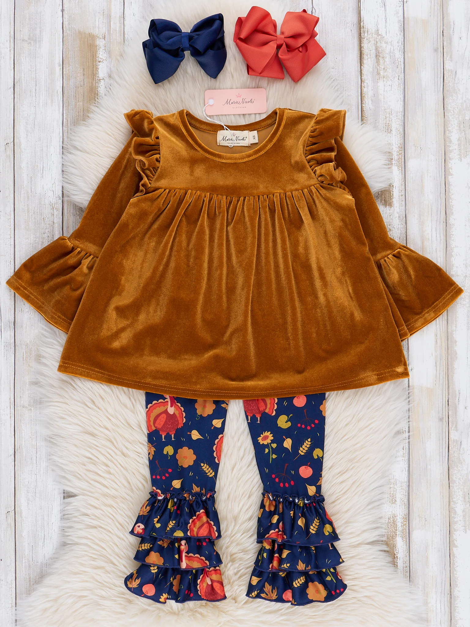 Crushed Velvet Turkey Outfit