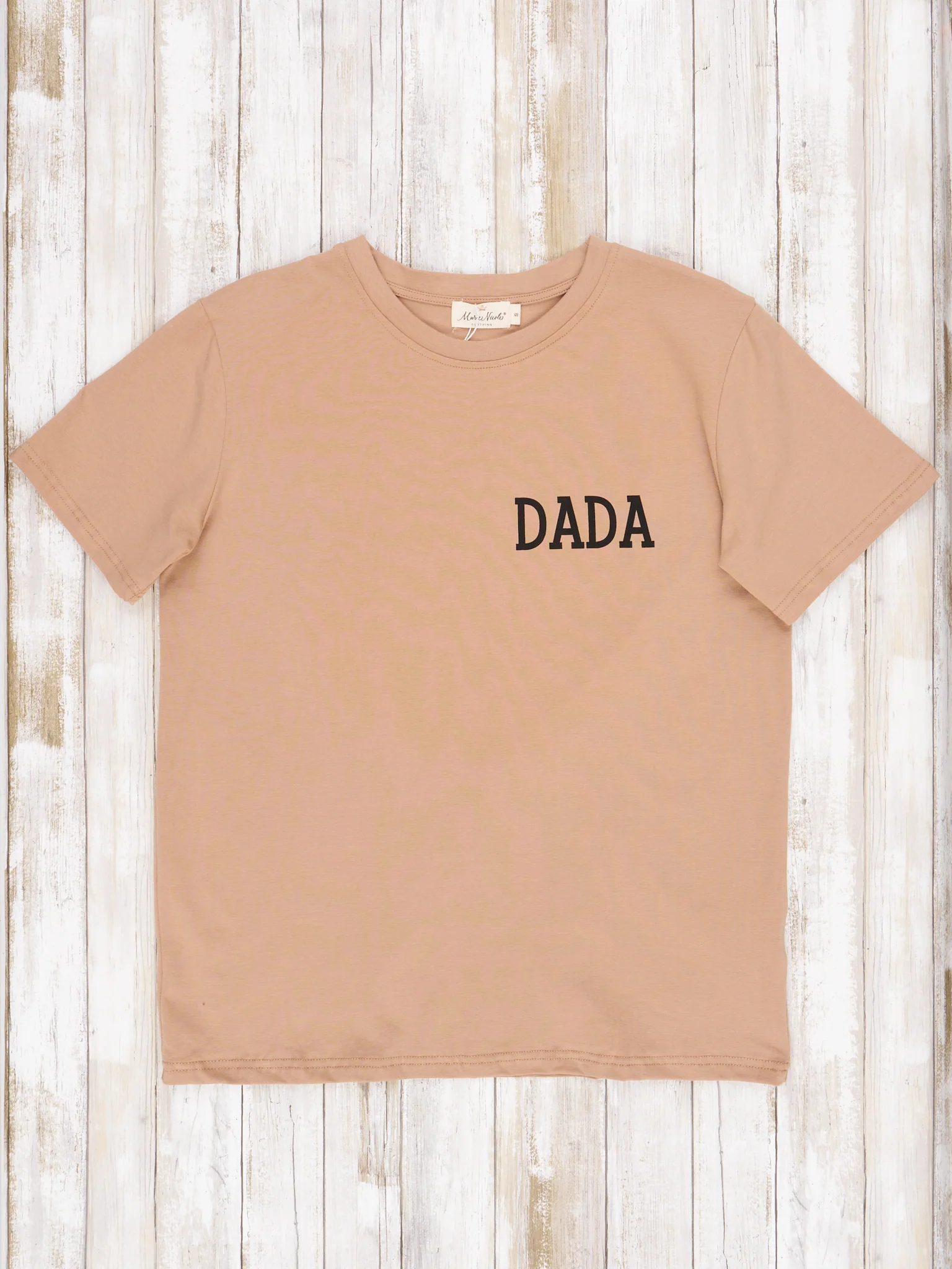Dad & Me Tan "Dada/Bro/Baby" Shirt & Romper - Image 4
