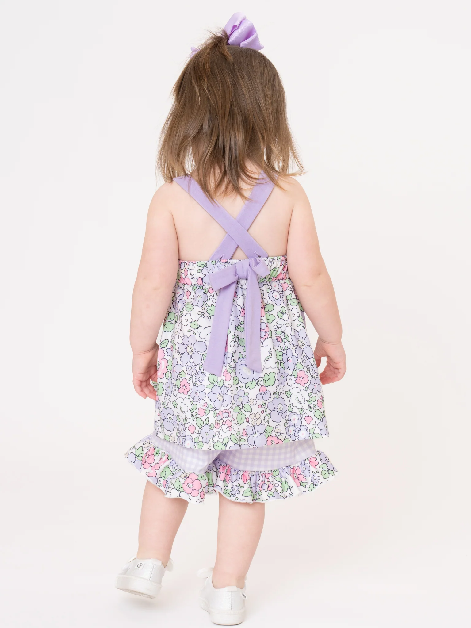 DADDY'S GIRL Petal Hem Smocked Ruffle Outfit - Image 7