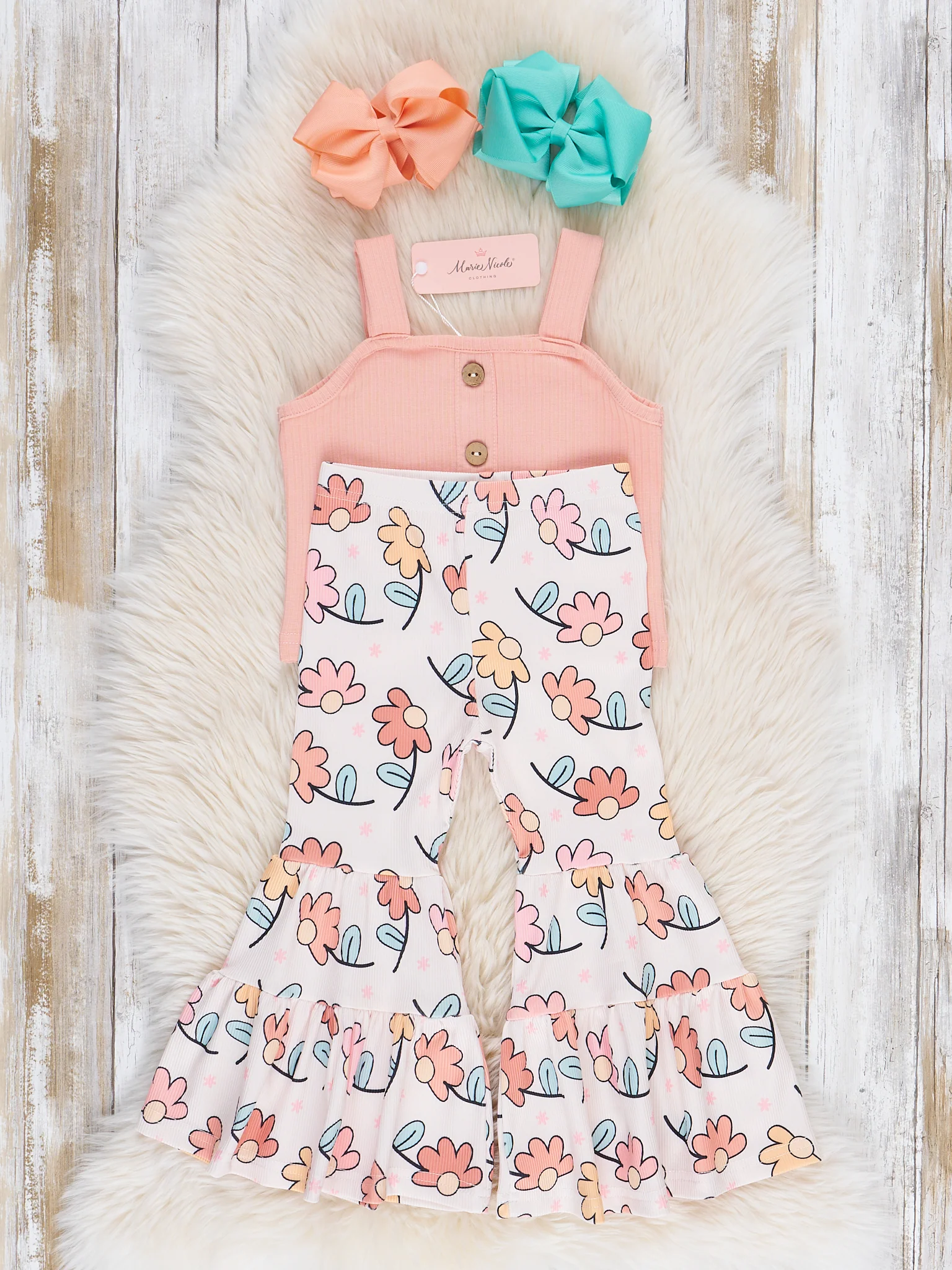 Daisy Doodles Bell Bottoms Outfit - Image 2