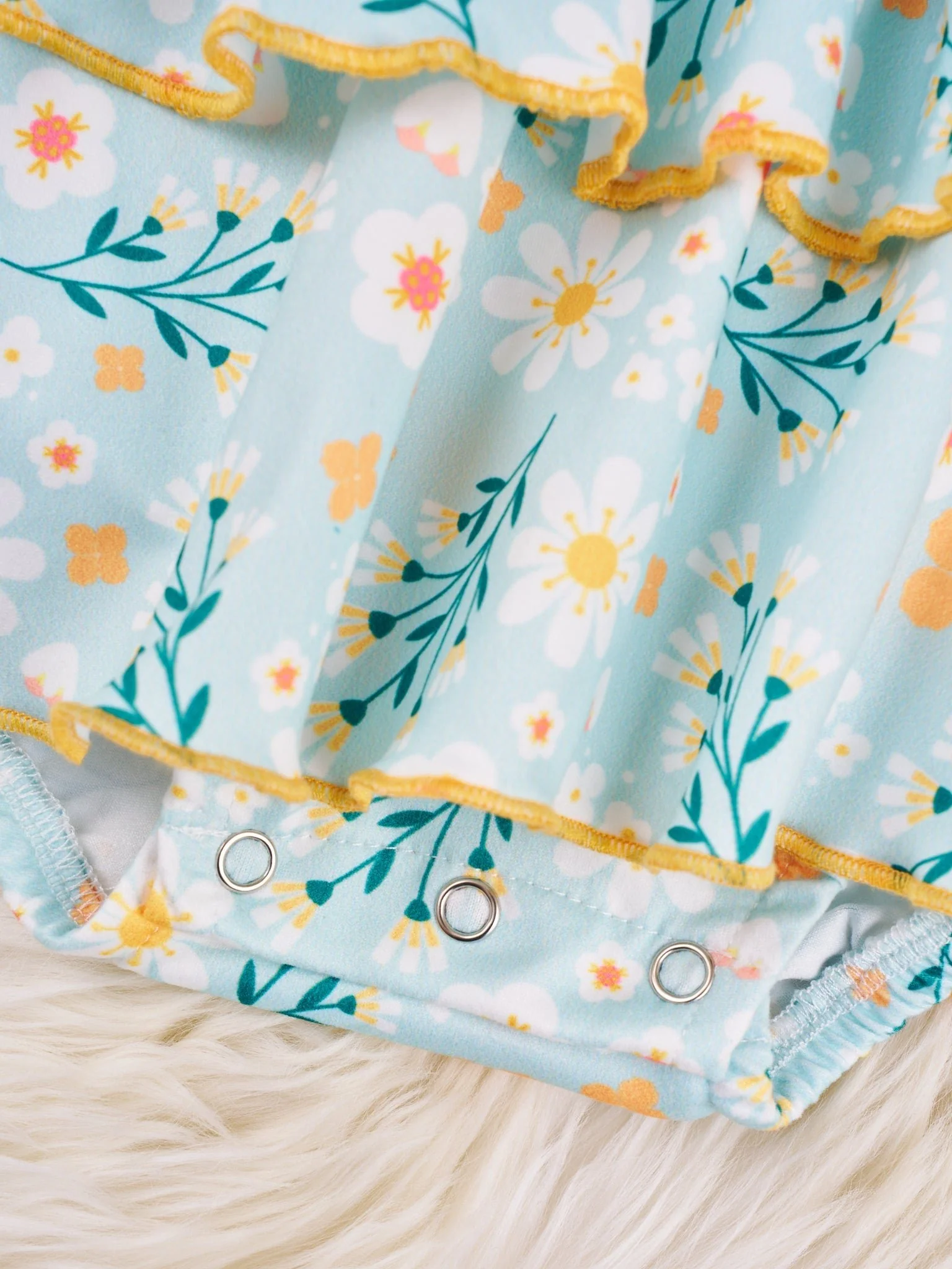 Daisy Flutter Sleeve Dressy Romper - Image 2