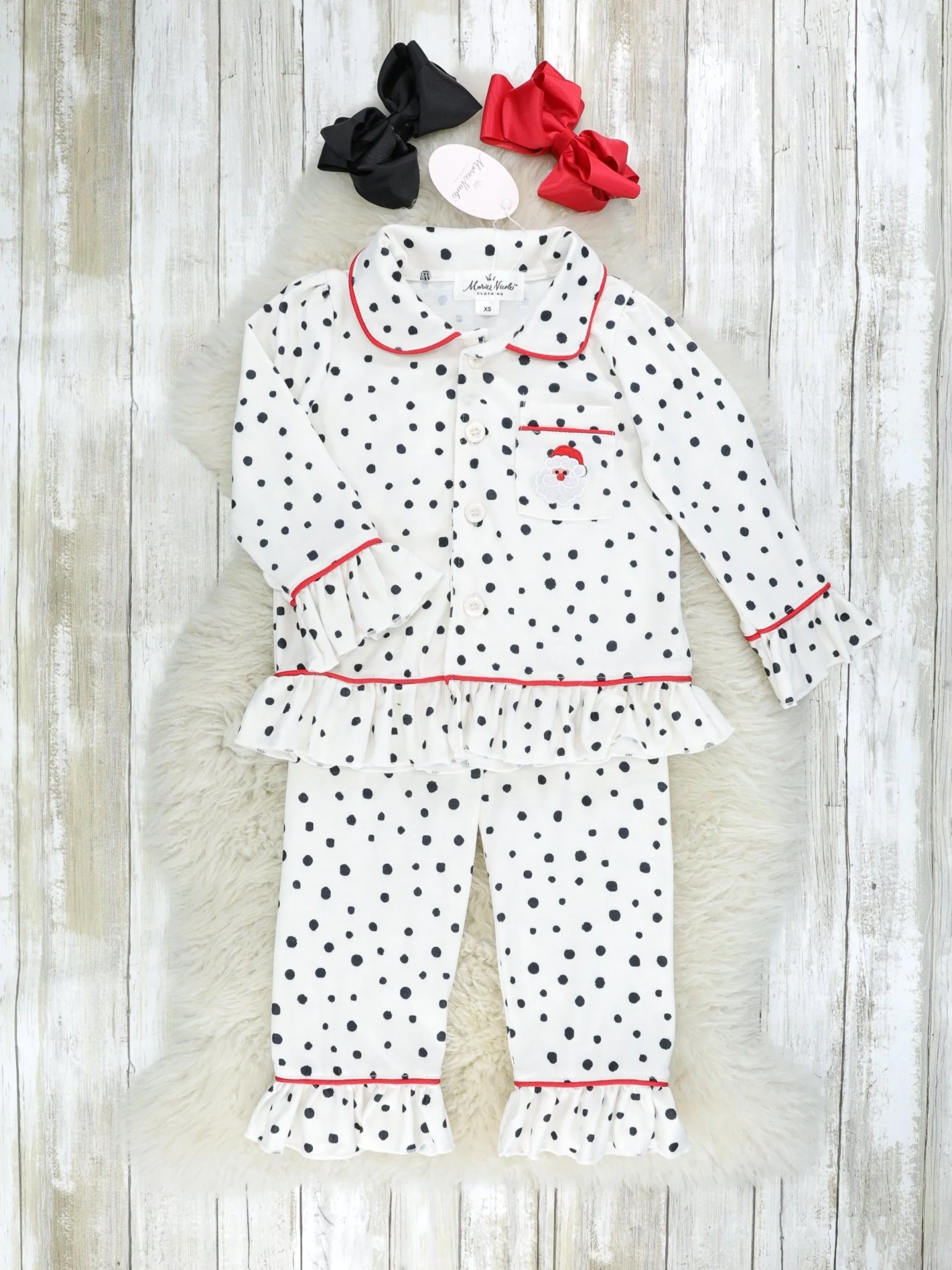 Dalmatian Santa Pocket Pajamas - Boys & Girls - Image 2