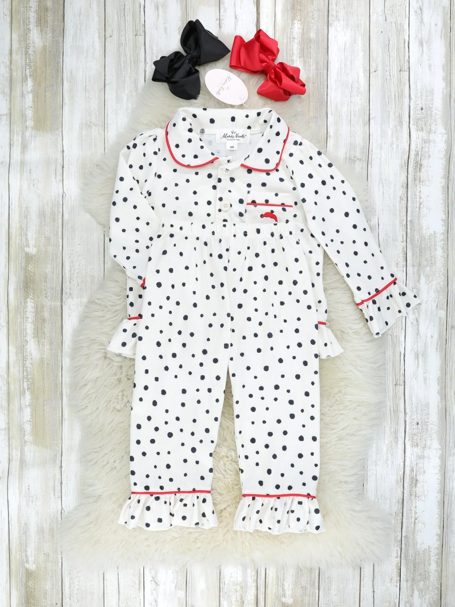 Dalmatian Santa Pocket Pajamas - Boys & Girls - Image 3