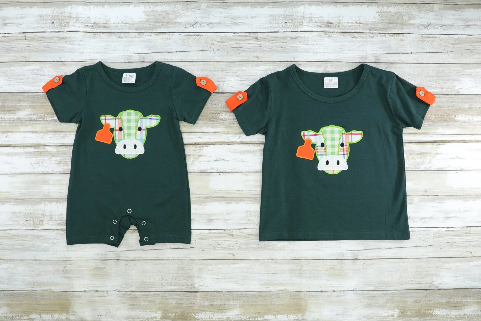 Dark Green Cow Shirt - Image 2