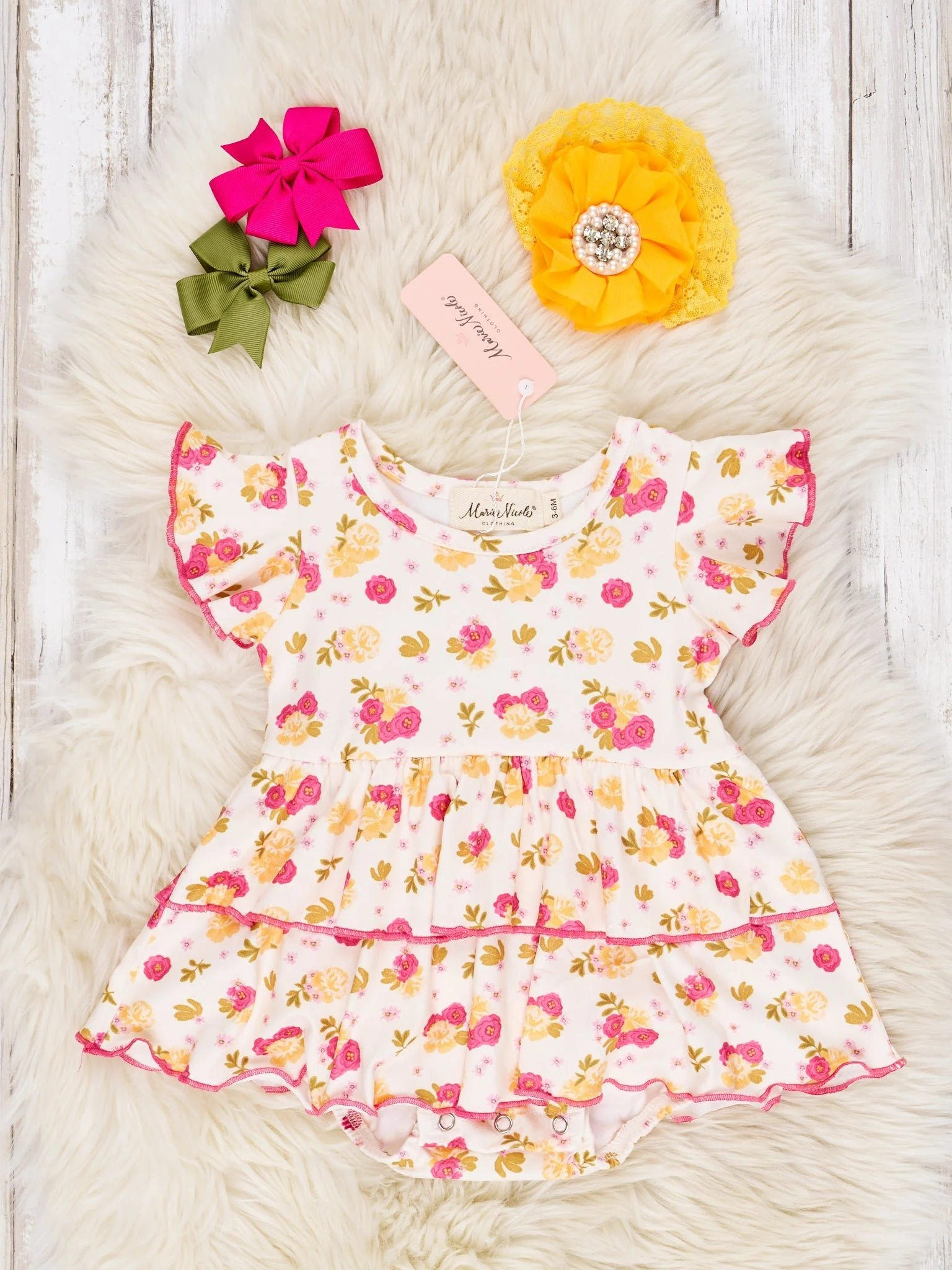 Dark Mauve Rose Dressy Romper