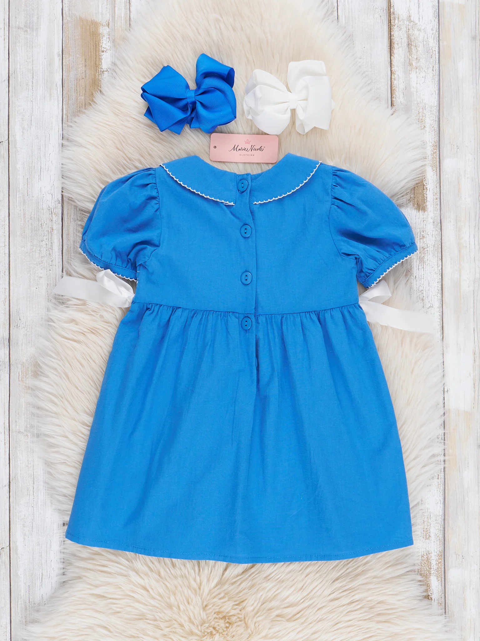 Darling Duckies Smocked Dress - Image 3