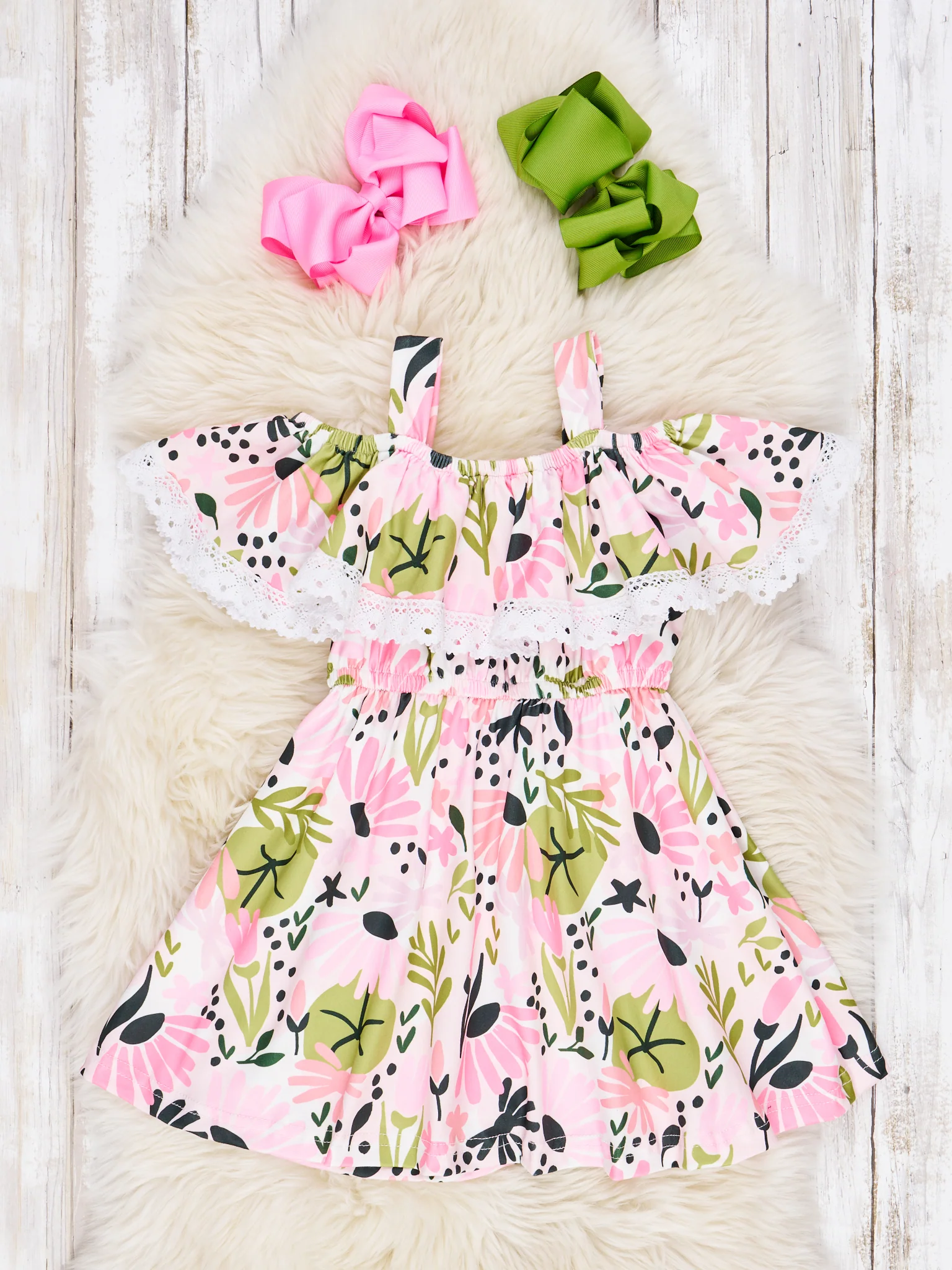 Daydream Off-The-Shoulder Ruffle Dress