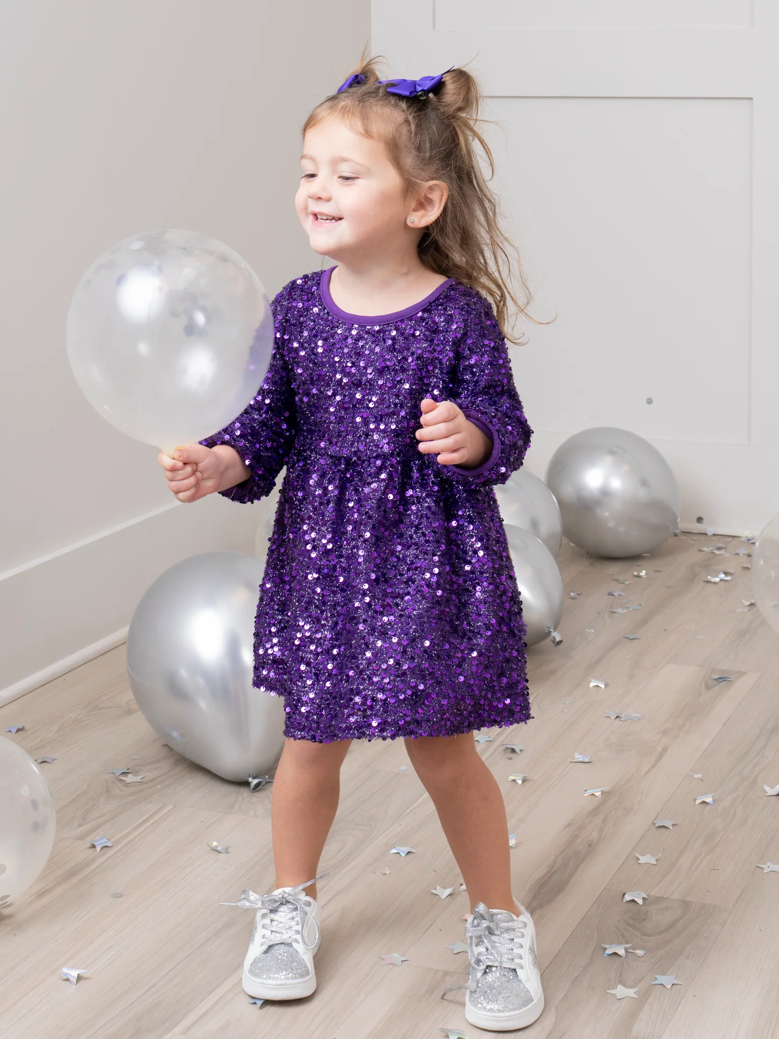 Dazzling Sparkles Sequin Dress - Amethyst
