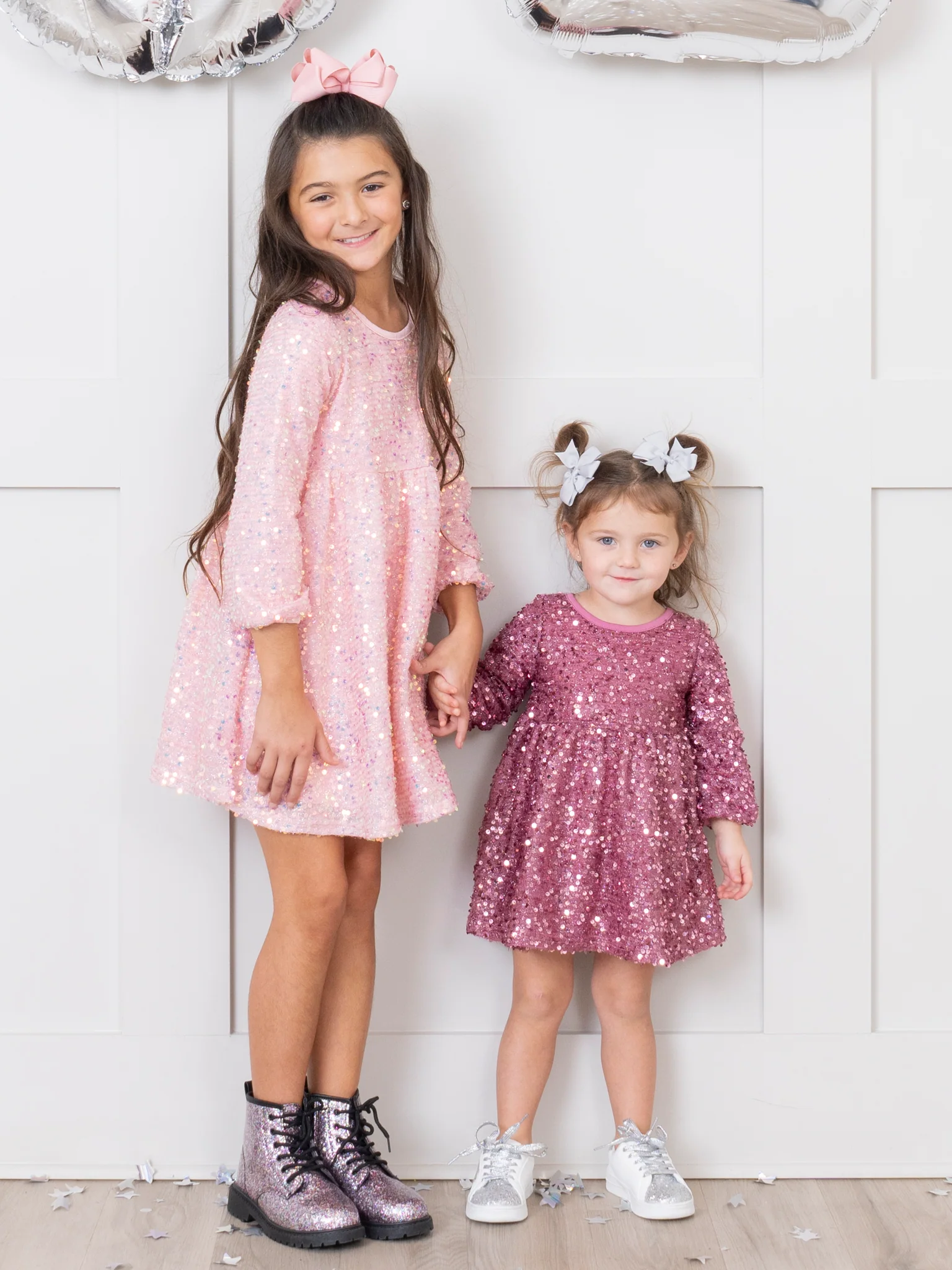 Dazzling Sparkles Sequin Dress - MNC Mauve - Image 4