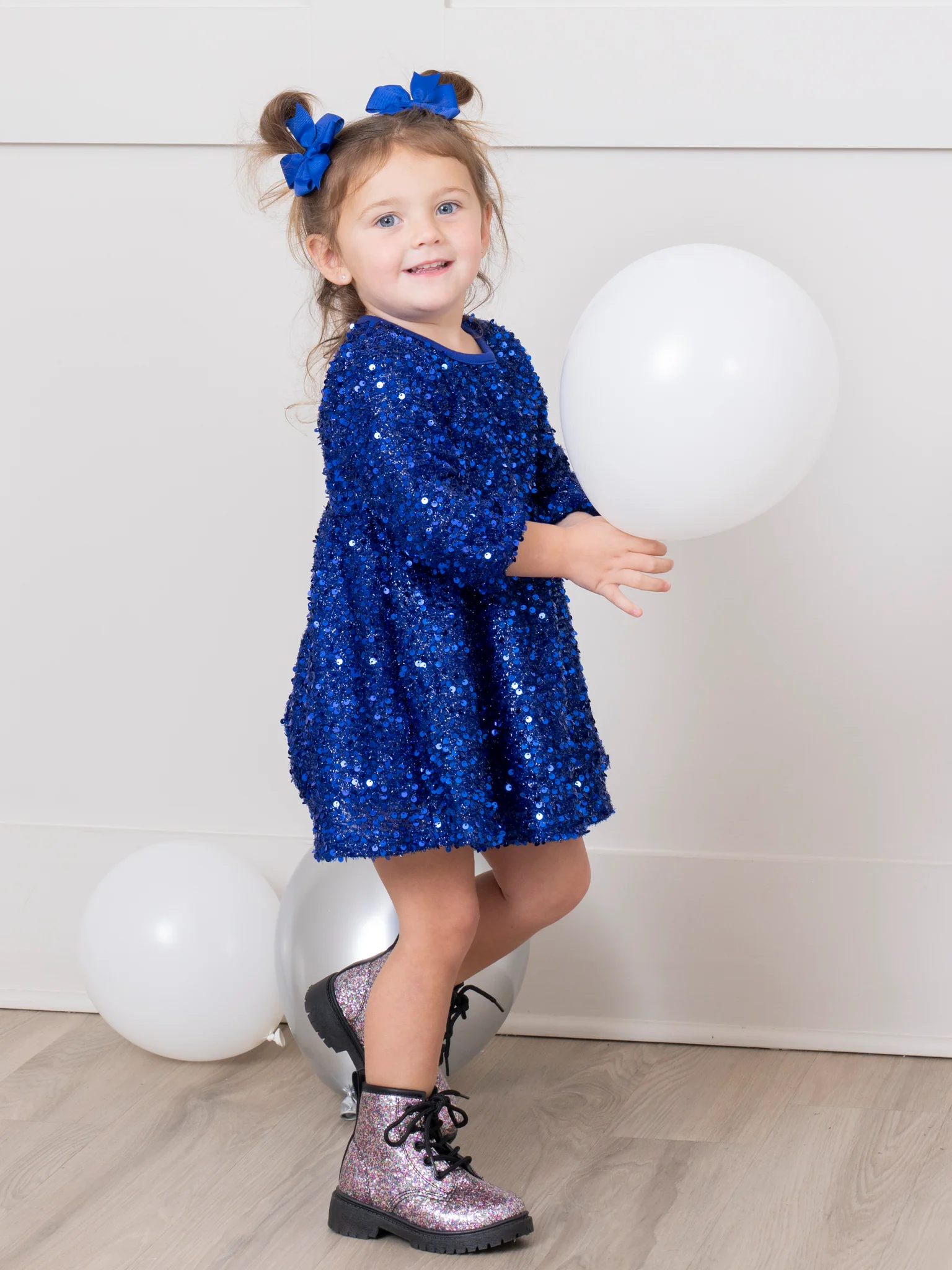 Dazzling Sparkles Sequin Dress - Sapphire
