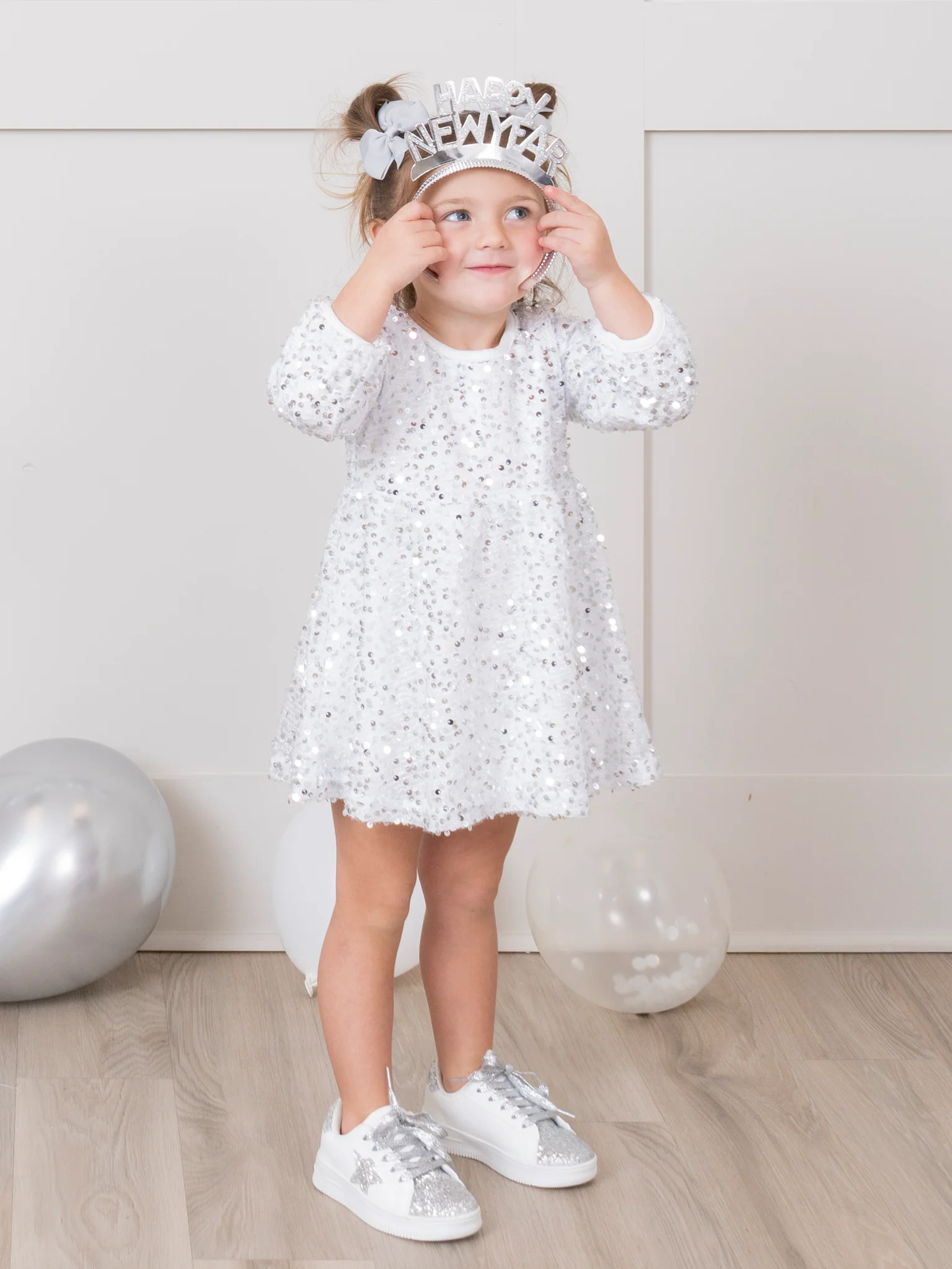 Dazzling Sparkles Sequin Dress - Silver