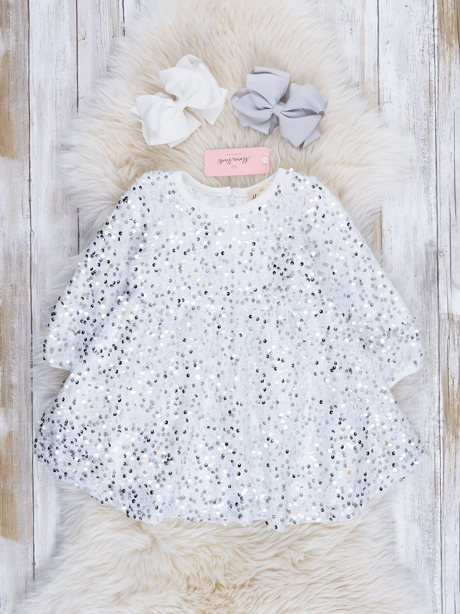 Dazzling Sparkles Sequin Dress - Silver - Image 2