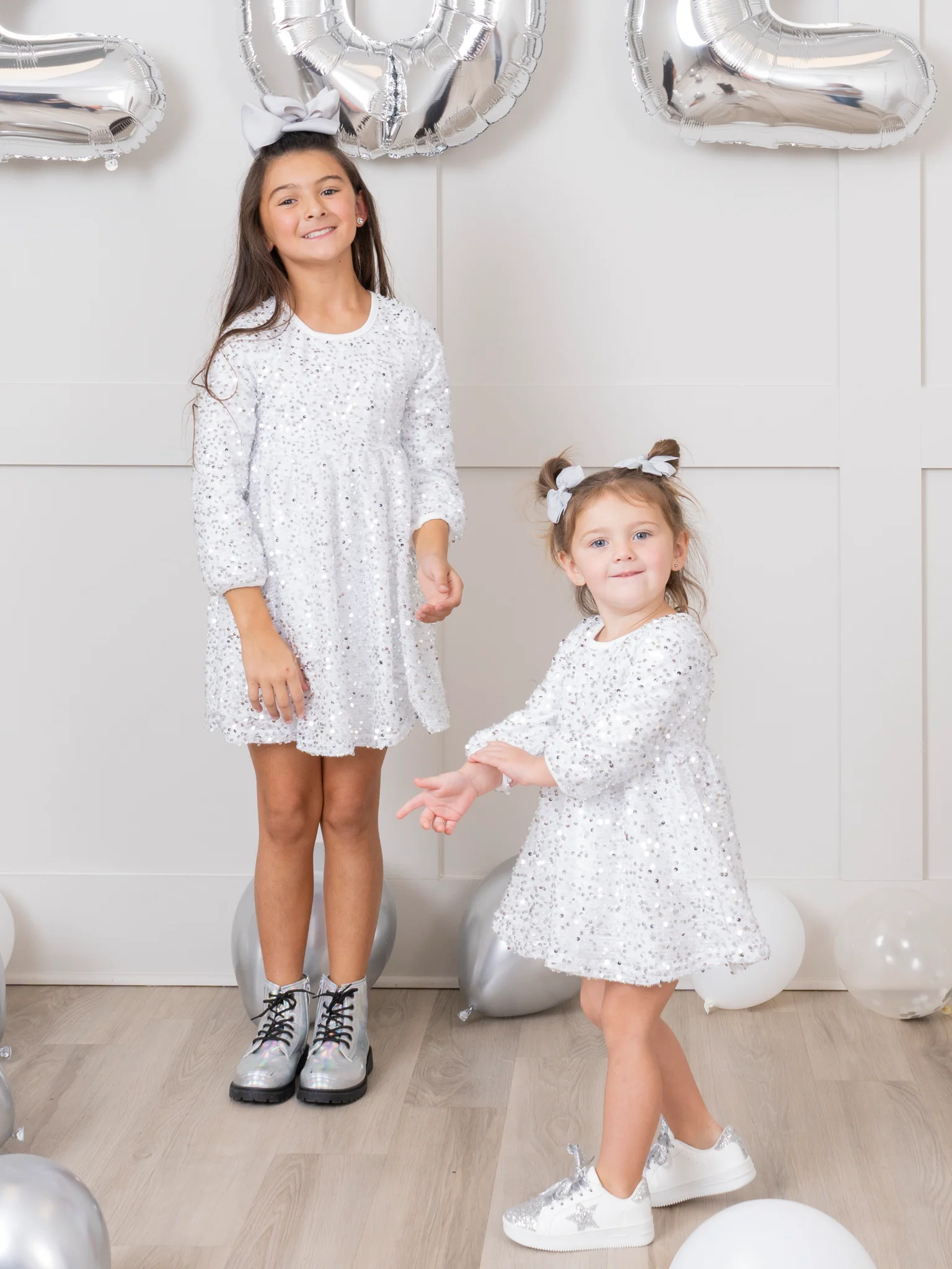Dazzling Sparkles Sequin Dress - Silver - Image 3