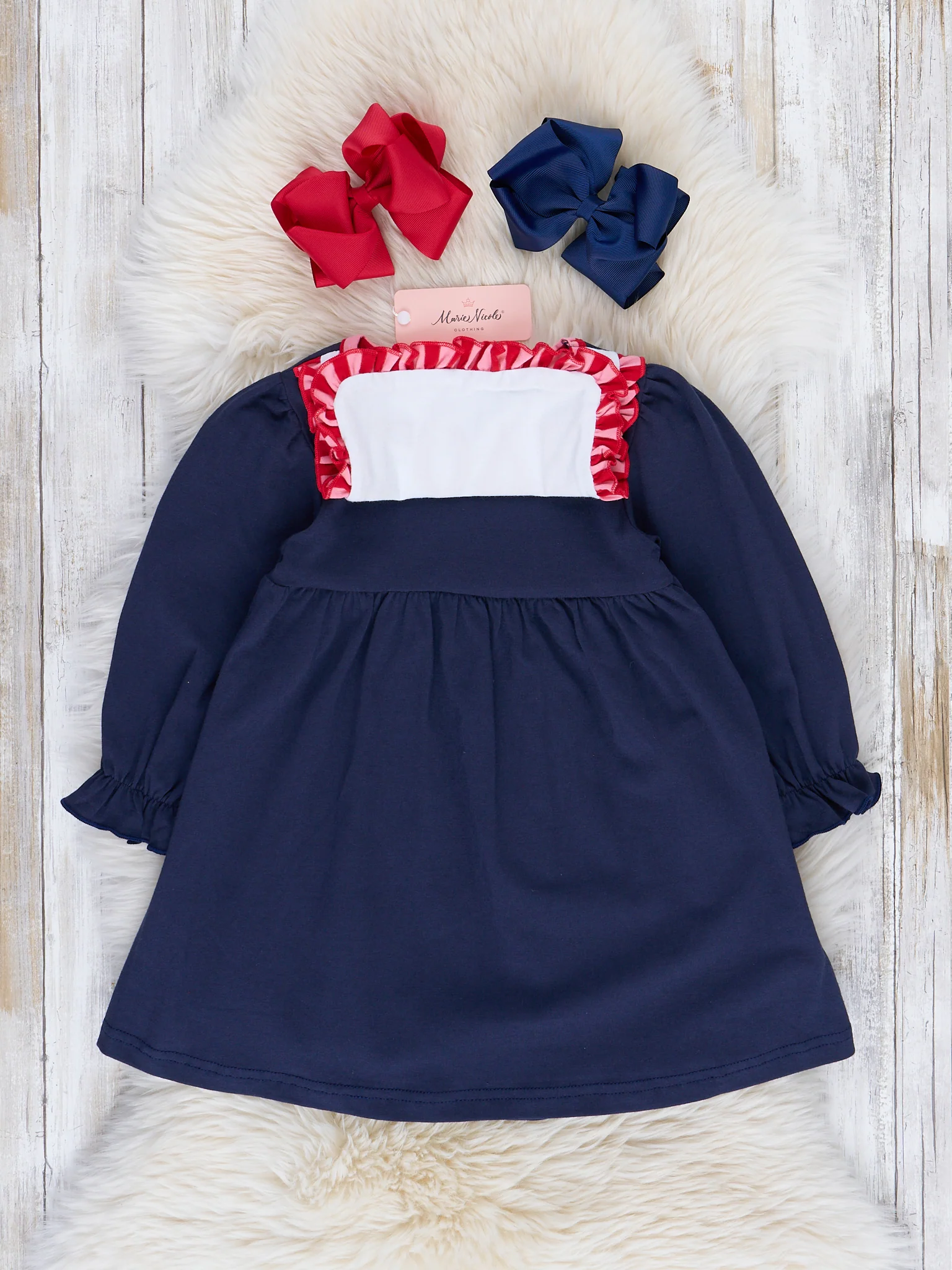 Declaration of Love Embroidered Ruffle Dress - Image 3