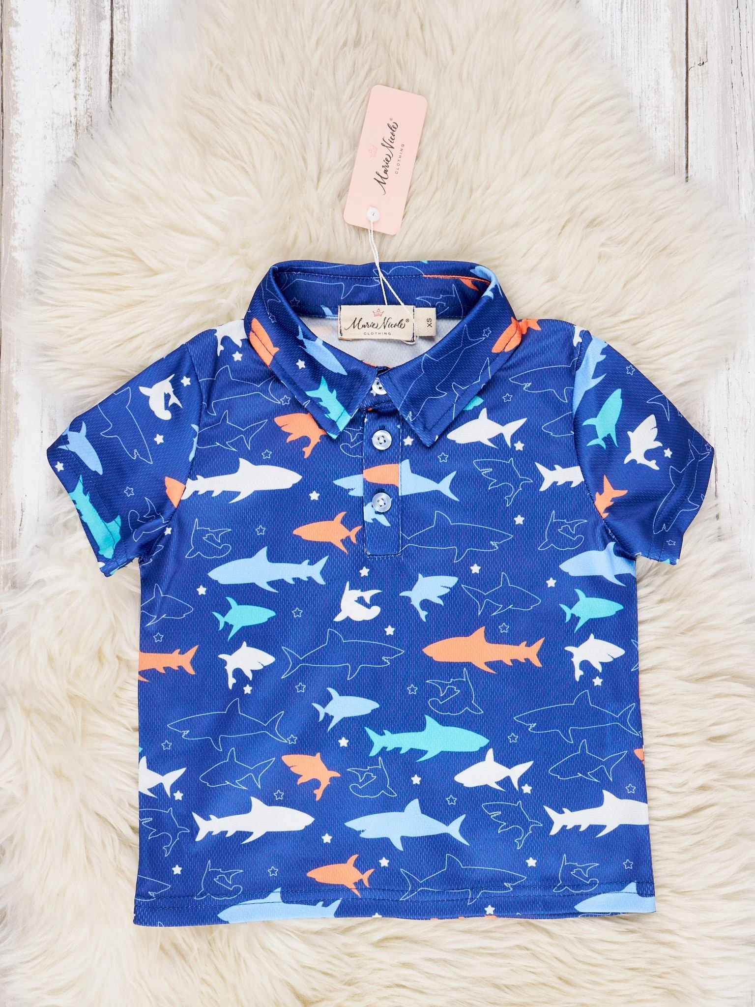 Deep Blue Shark Polo