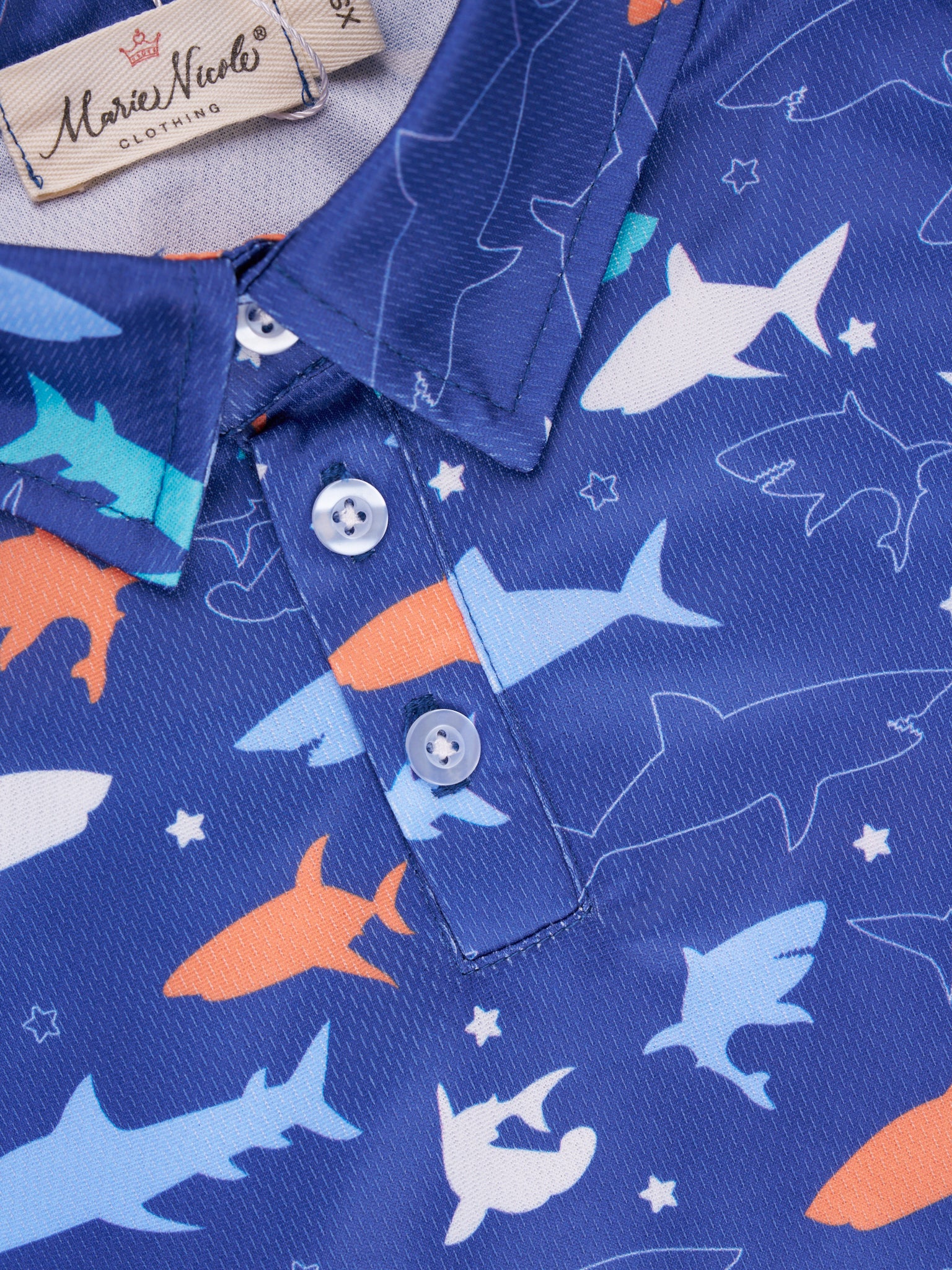 Deep Blue Shark Polo - Image 2