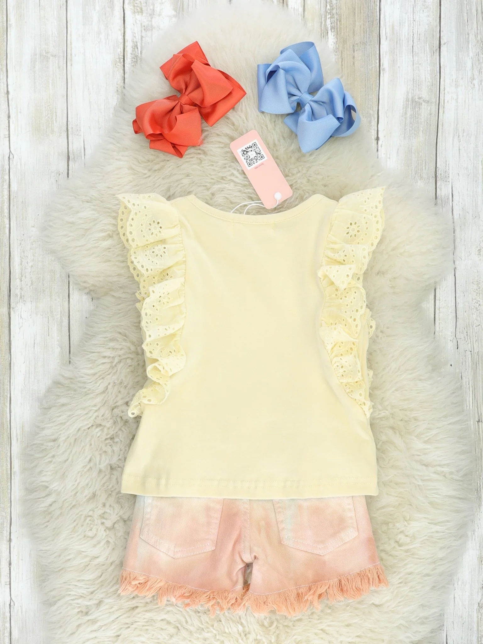 "Desert Darling" Top & Denim Shorts Outfit - Image 3