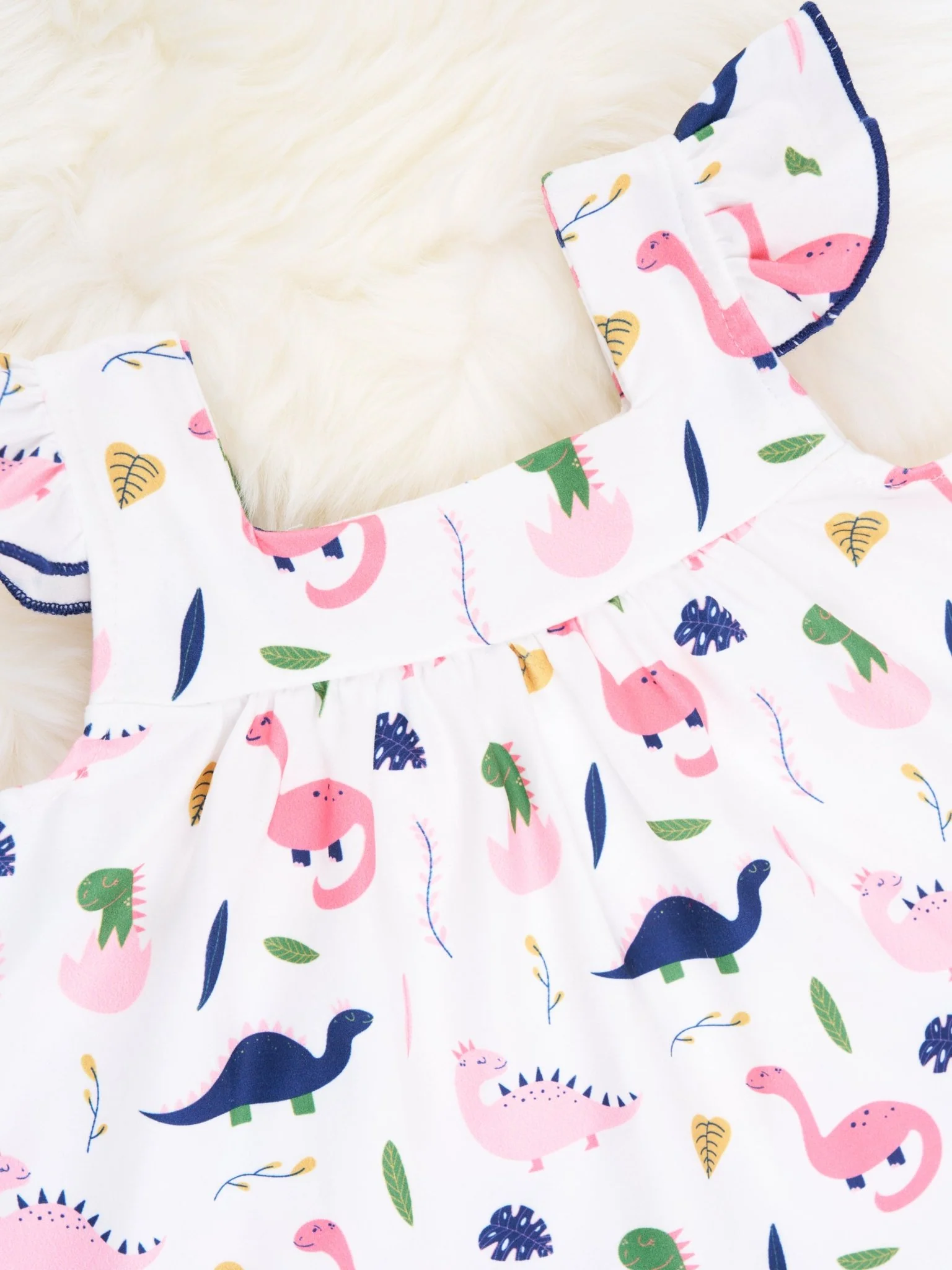 Dino Ruffle Top & Bloomers Outfit - Image 3