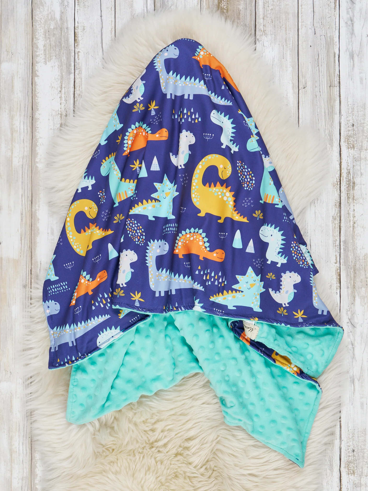 Dinosaur Friends Minky Blanket - Image 3