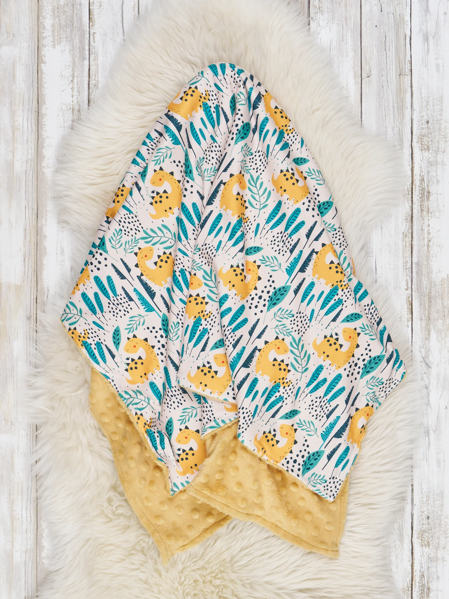 Dinosaur Friends Minky Blanket - Image 8