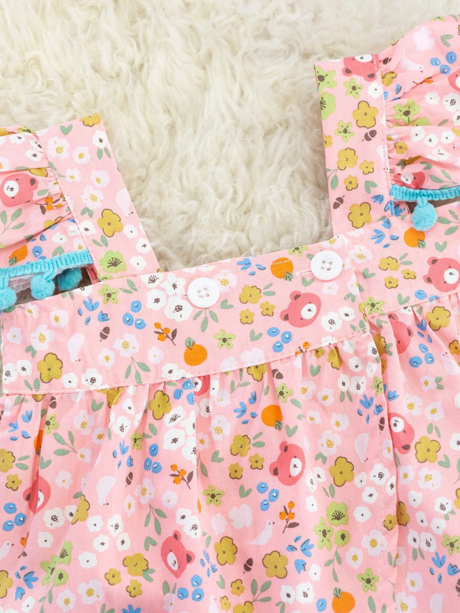 Ditsy Floral Ruffle Top & Bloomers Outfit - Image 4